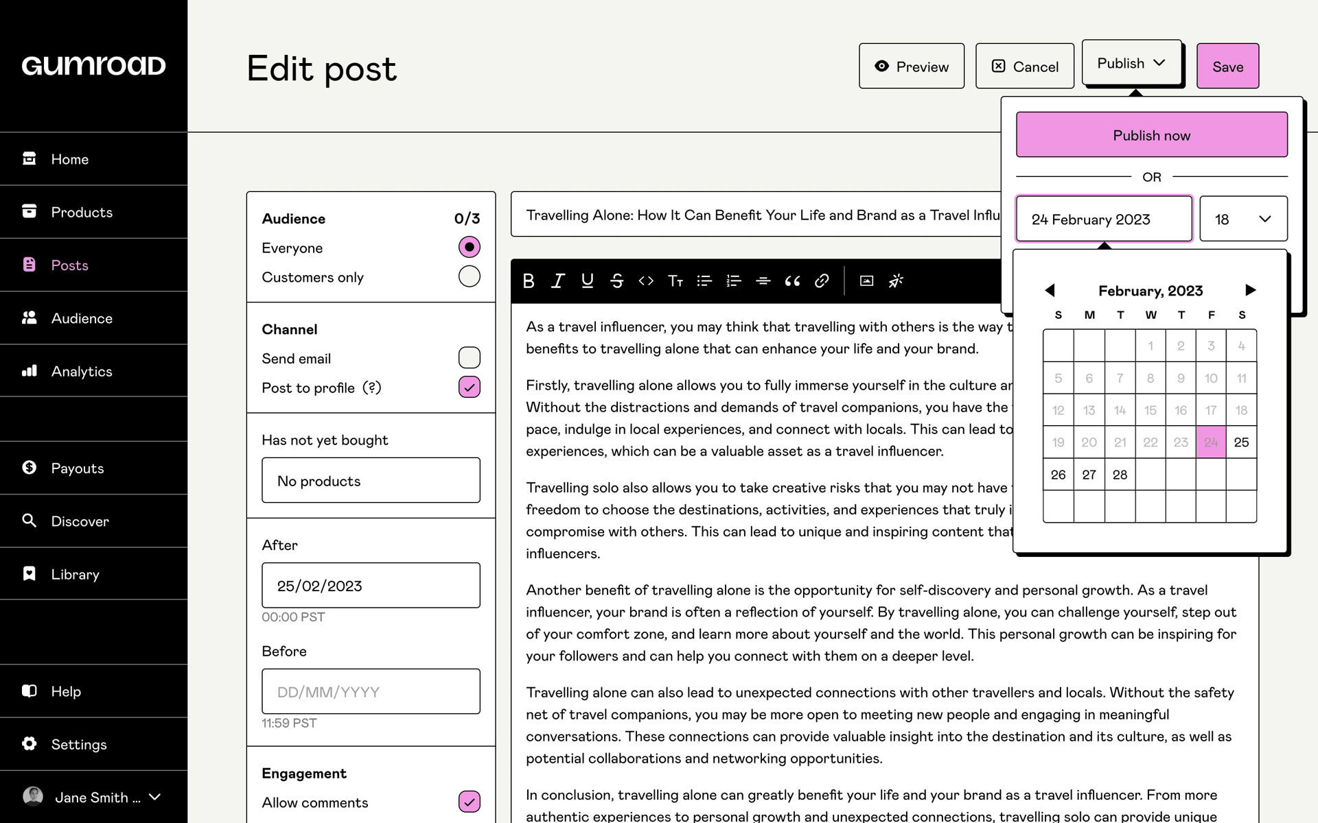 Gumroad Web Utilities interface screenshot 23