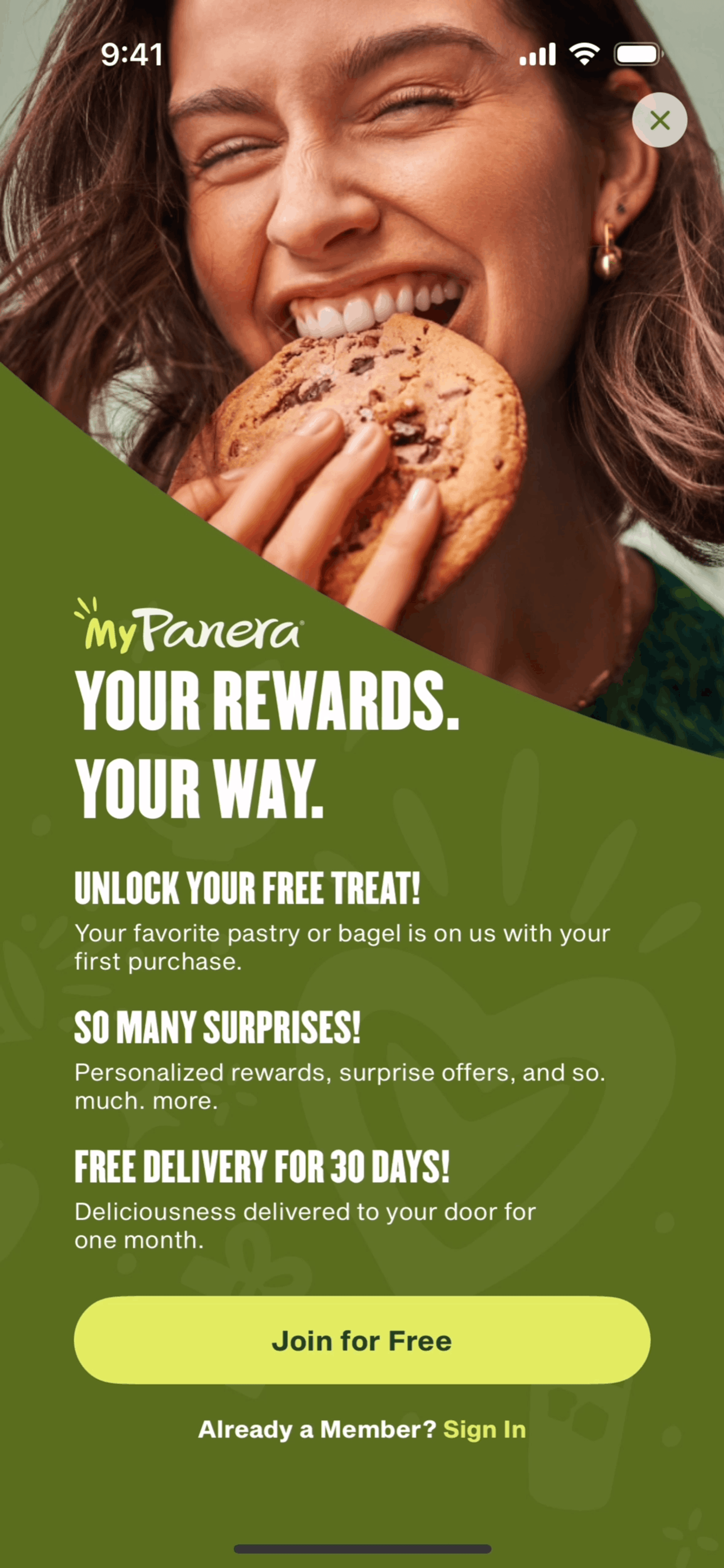 Panera Bread iOS Food & Drink interface screenshot 3