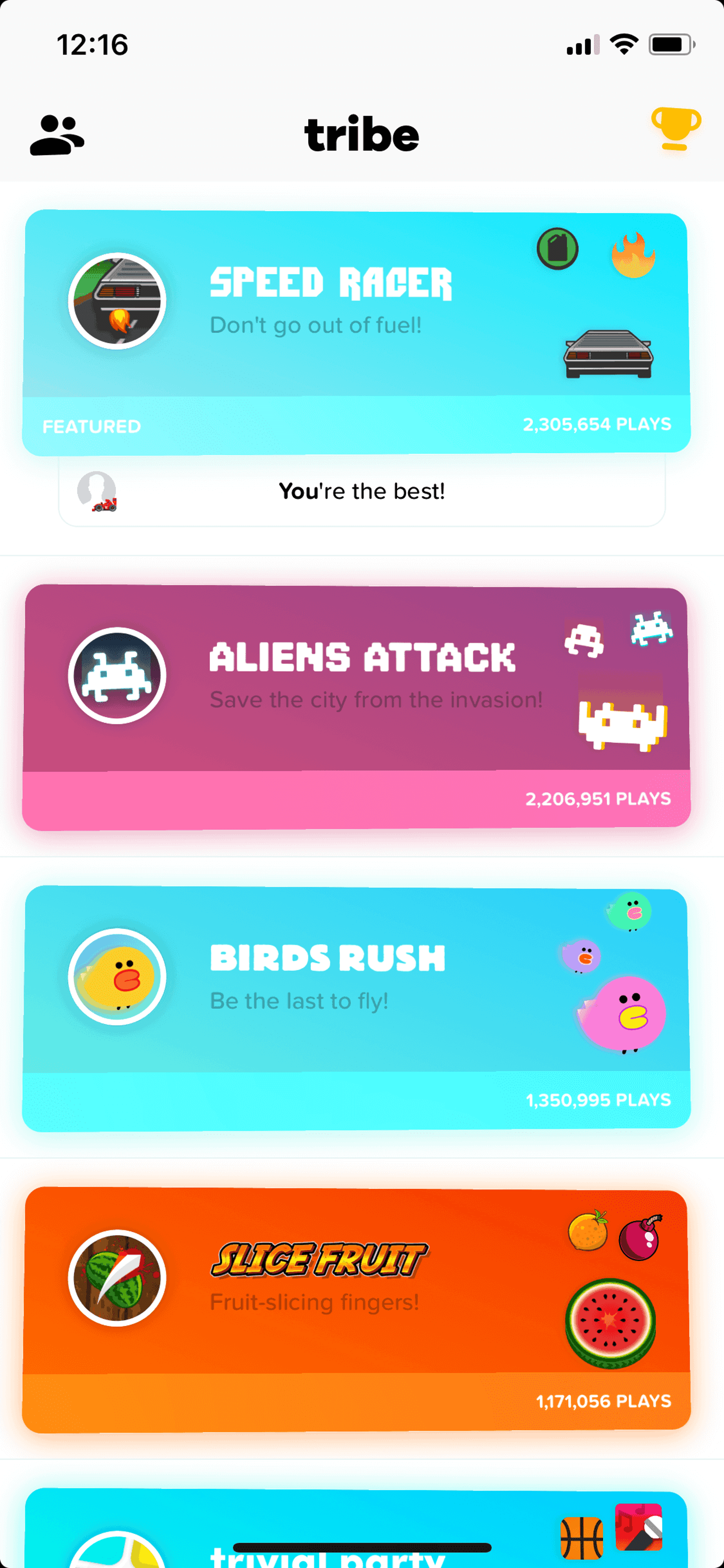 Tribe iOS Social Networking interface screenshot 19