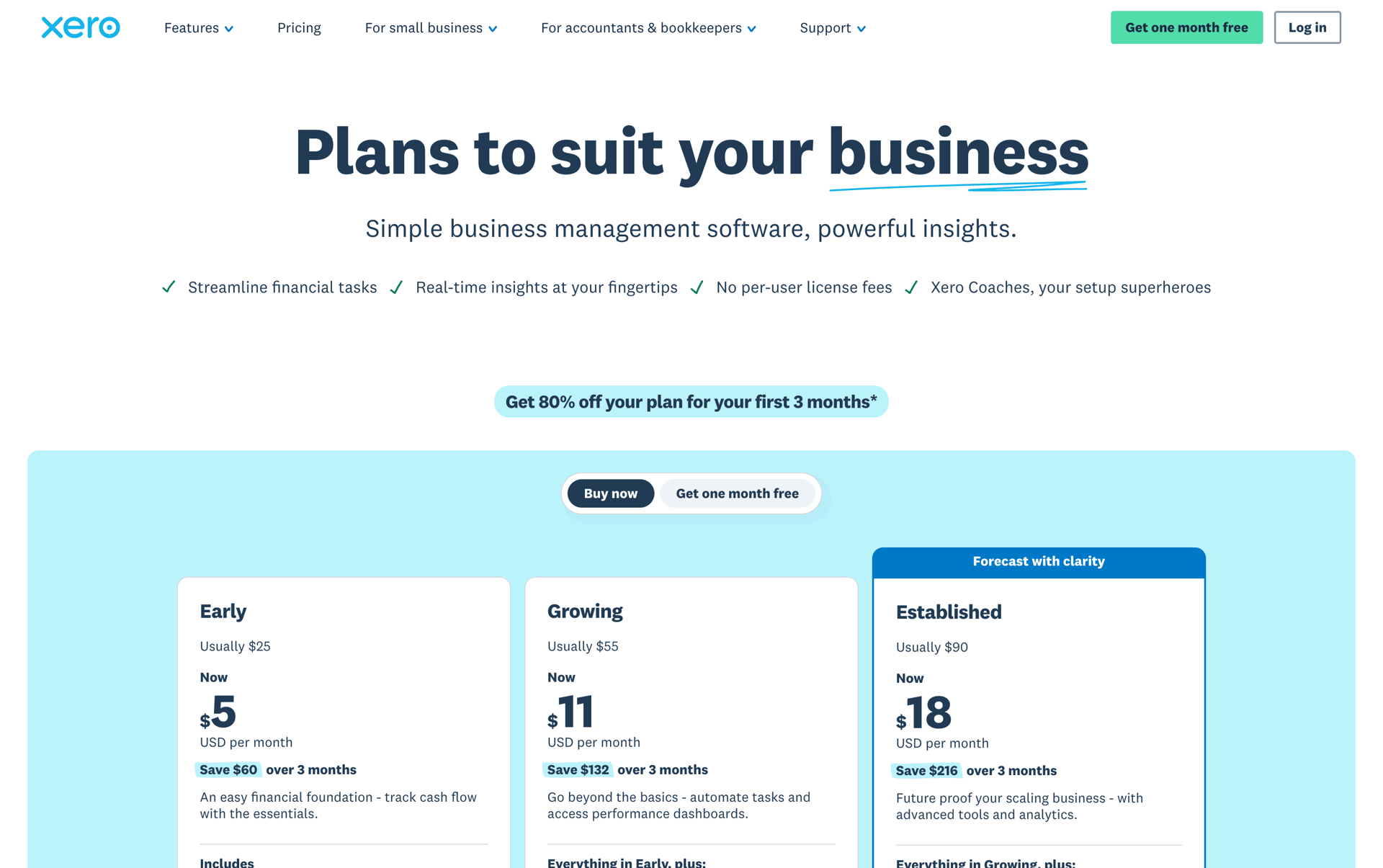 Xero Web Business interface screenshot 2