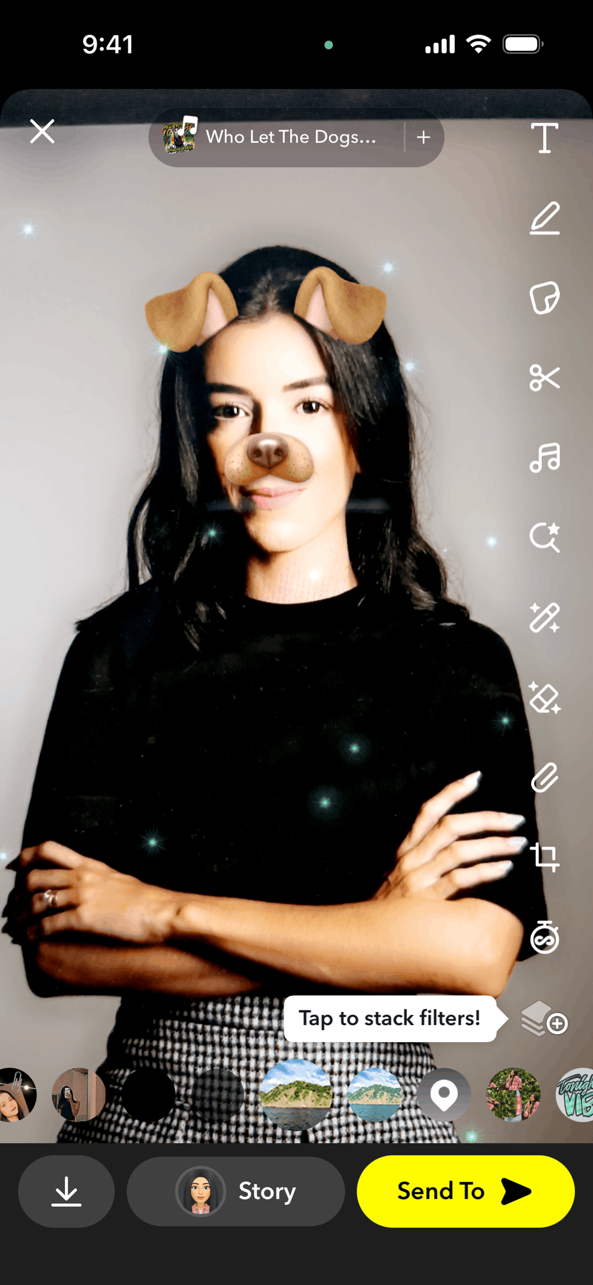 Snapchat iOS Photo & Video interface screenshot 3