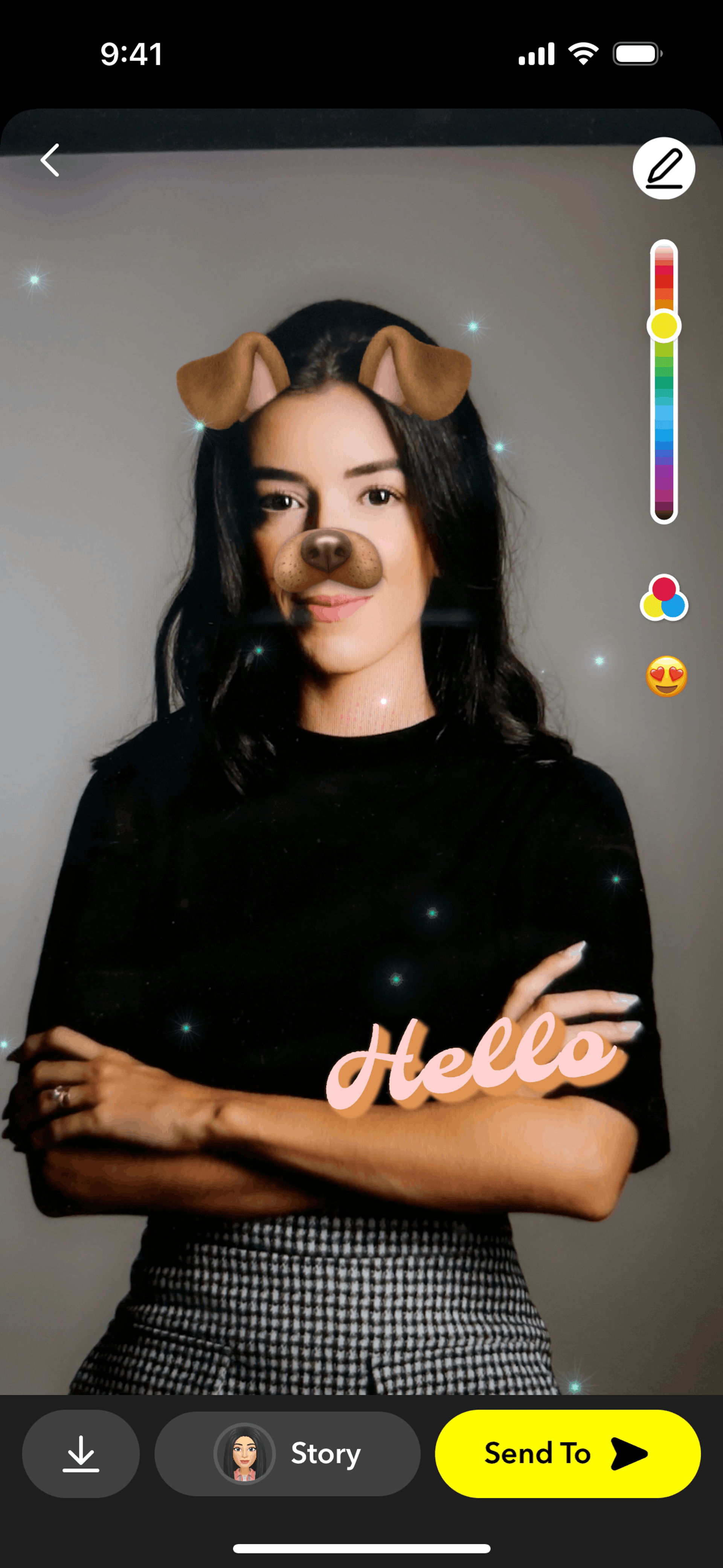 Snapchat iOS Photo & Video interface screenshot 5