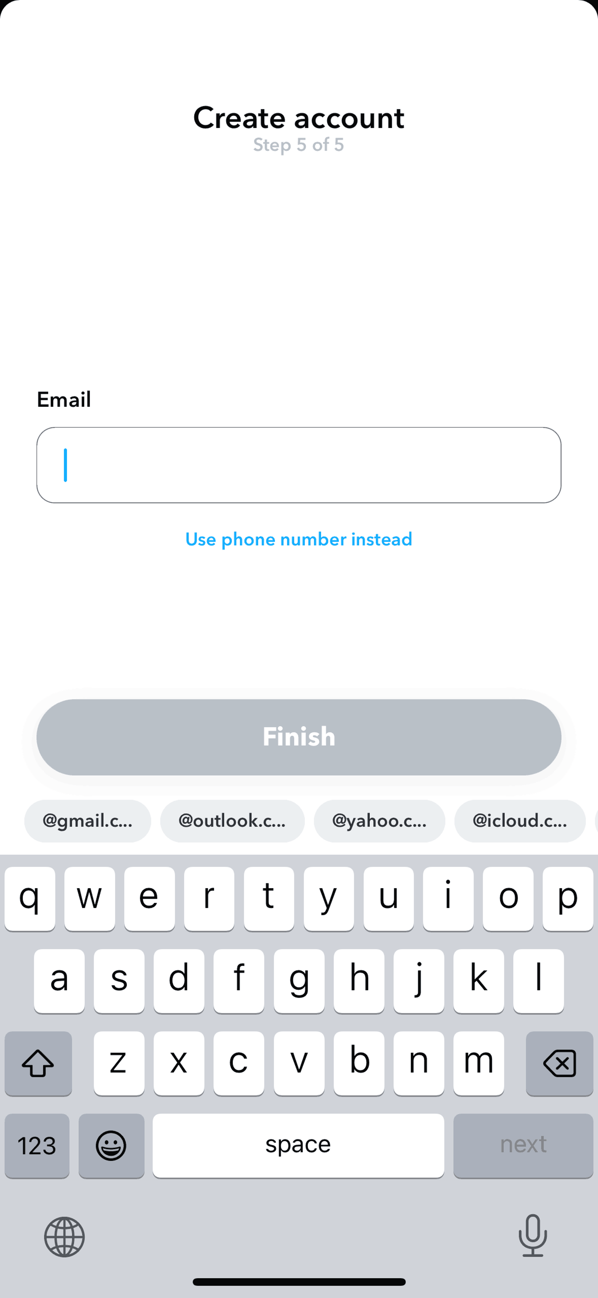 Communication app screen 3
