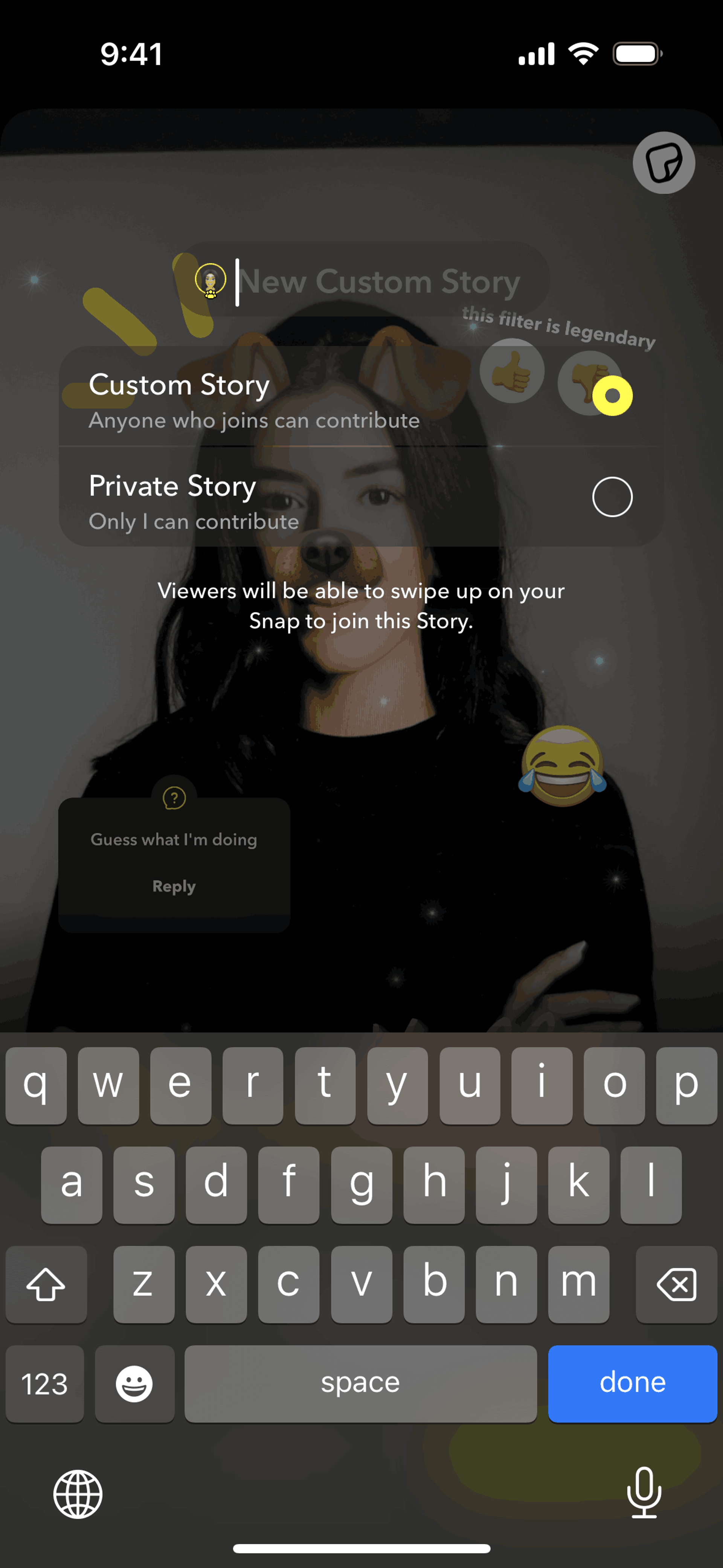 Snapchat iOS Photo & Video interface screenshot 15