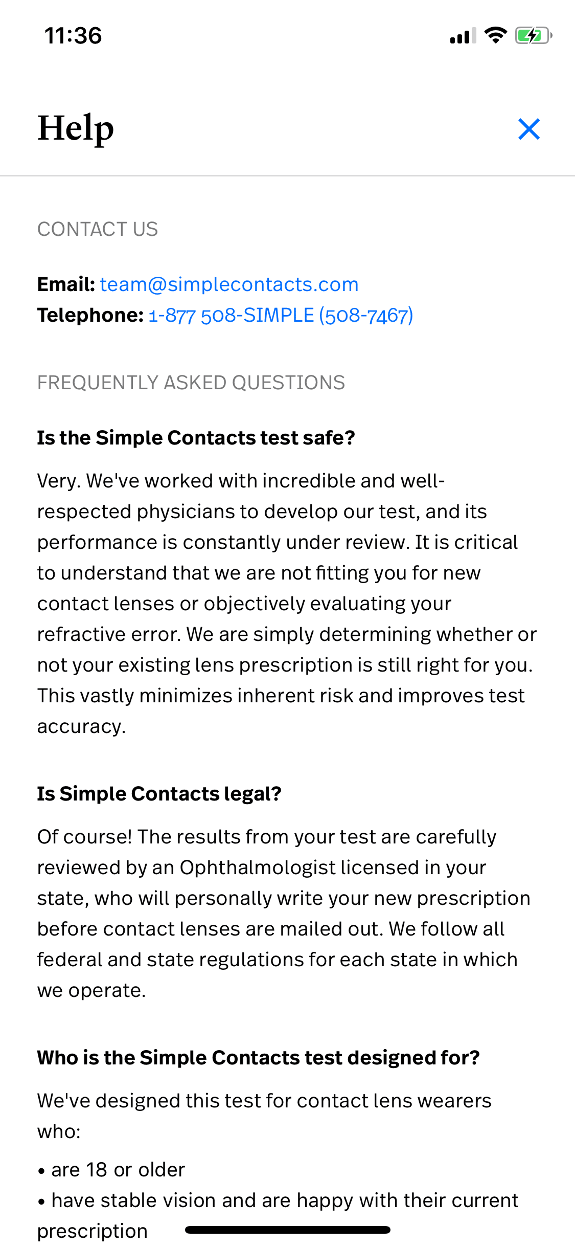 Simple Contacts iOS Medical interface screenshot 11