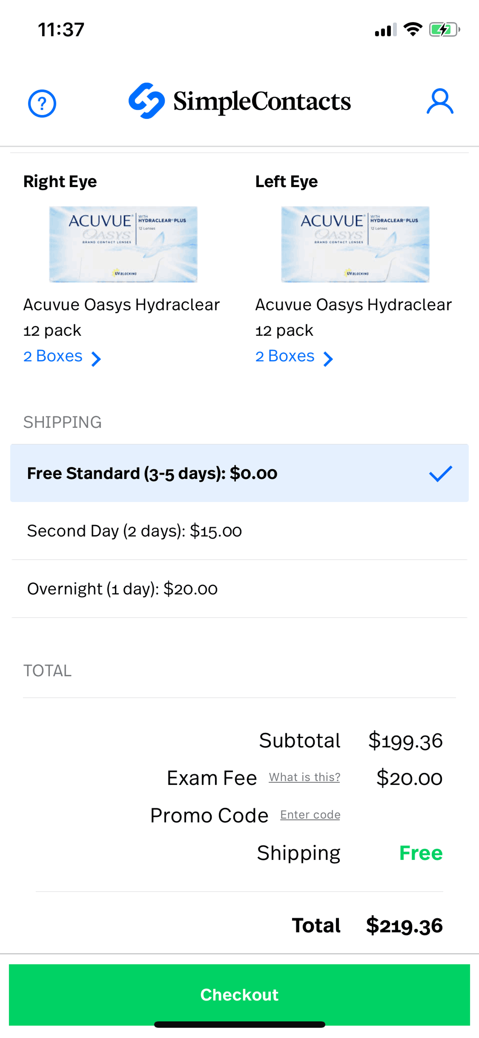 Simple Contacts iOS Medical interface screenshot 19