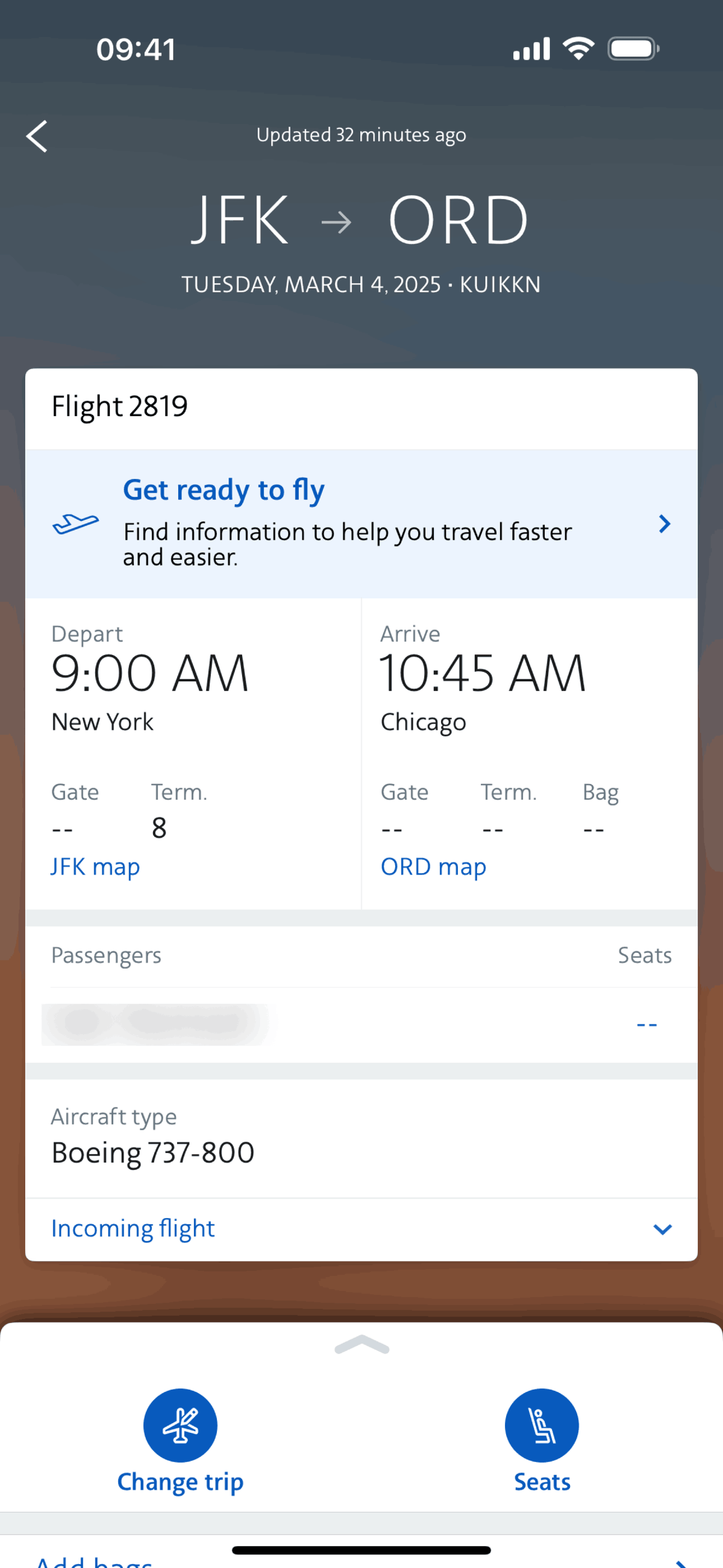 American Airlines iOS Travel & Transportation interface screenshot 5