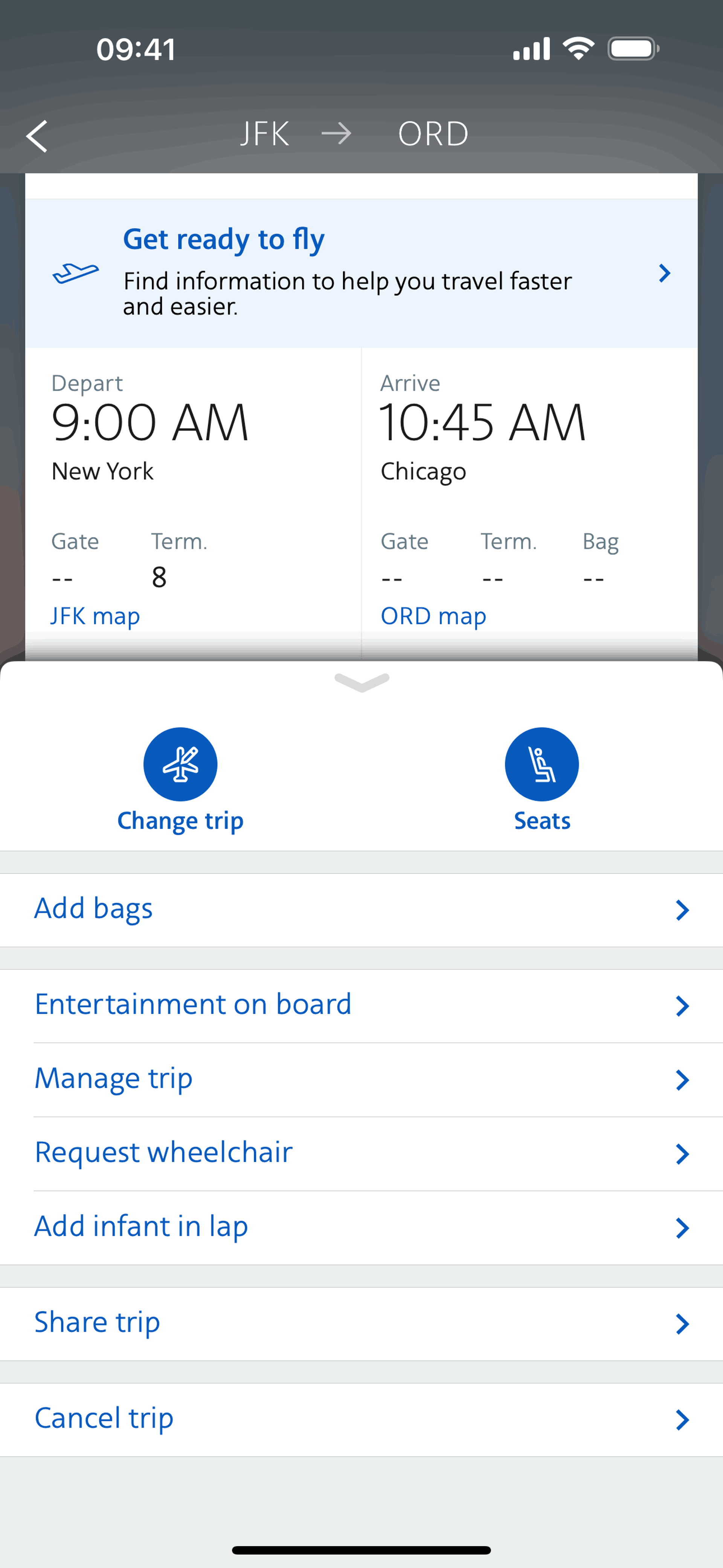 American Airlines iOS Travel & Transportation interface screenshot 6
