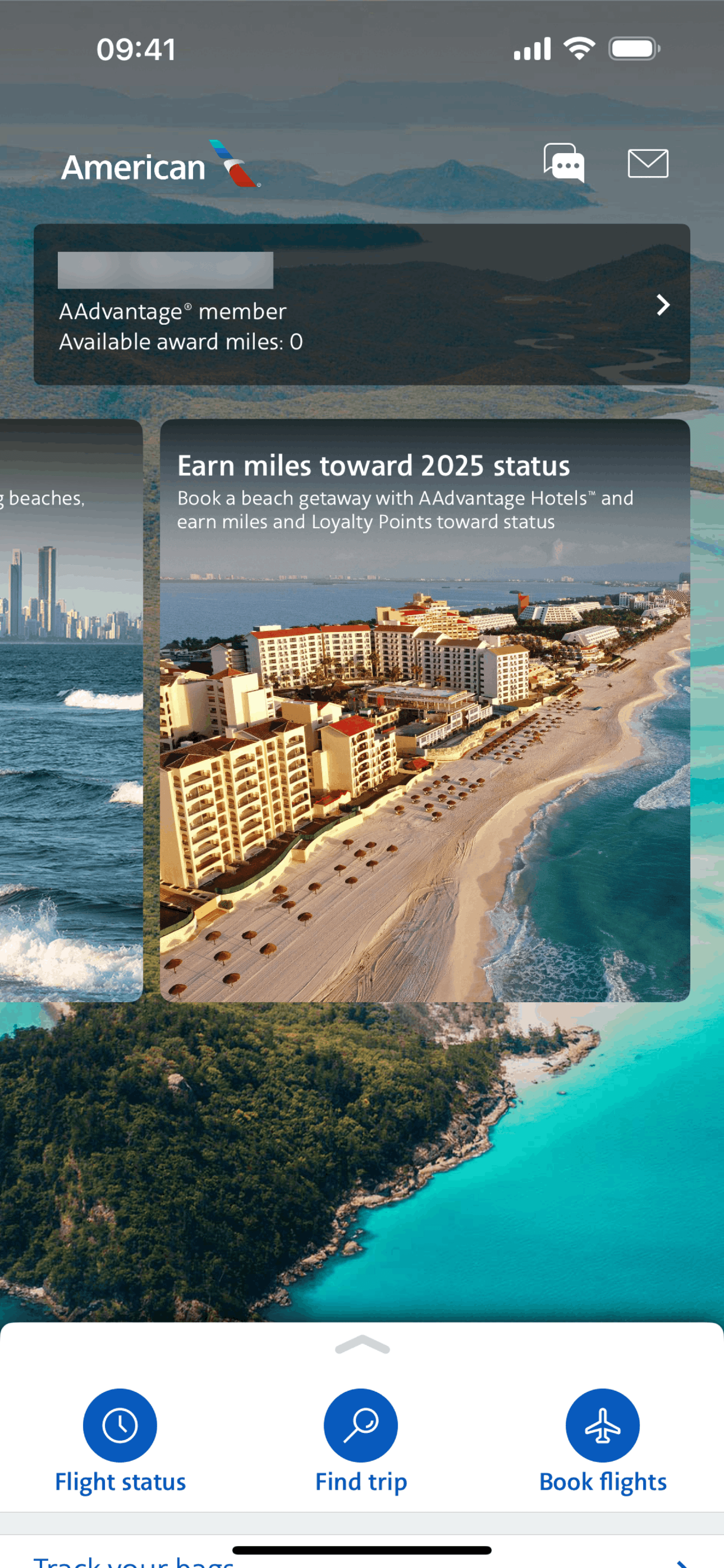 American Airlines iOS Travel & Transportation interface screenshot 8