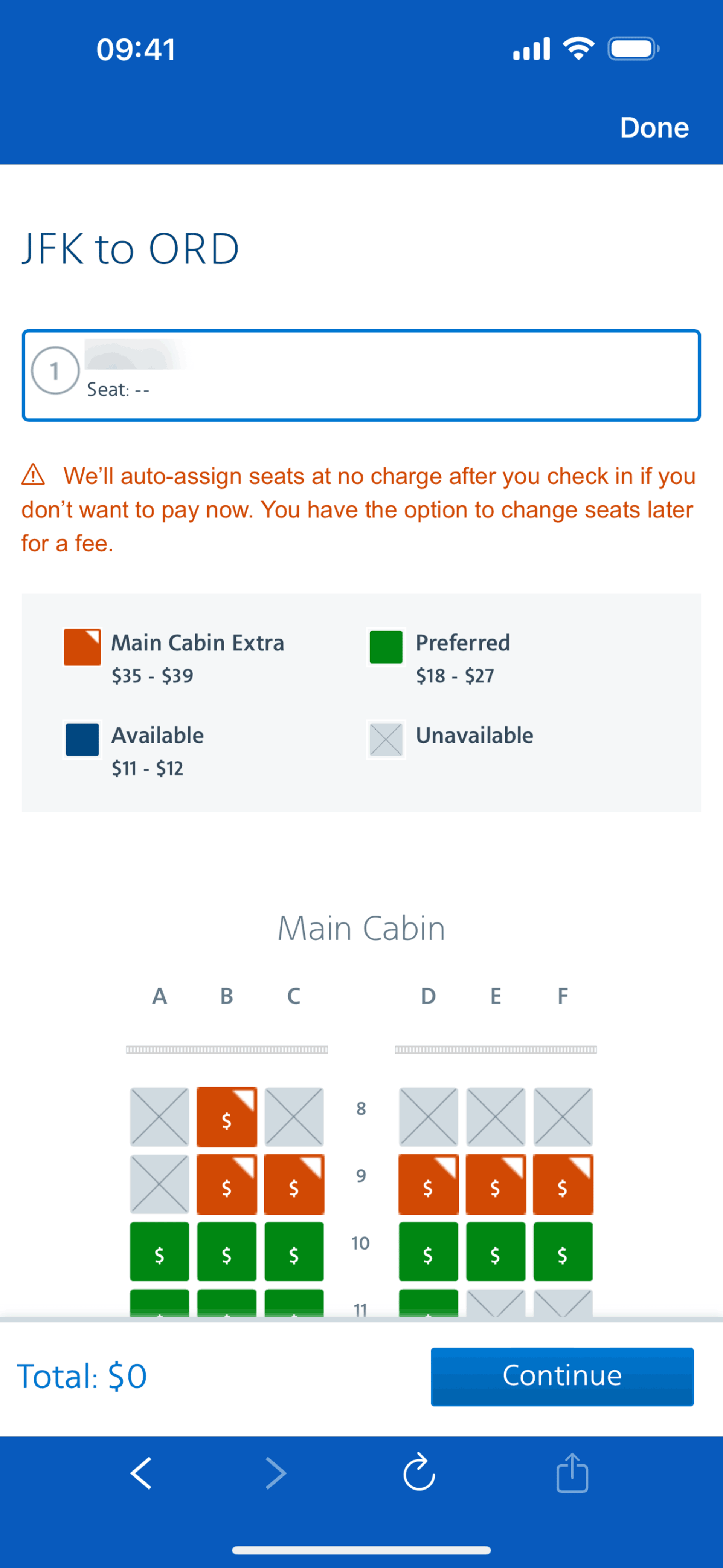 American Airlines iOS Travel & Transportation interface screenshot 9