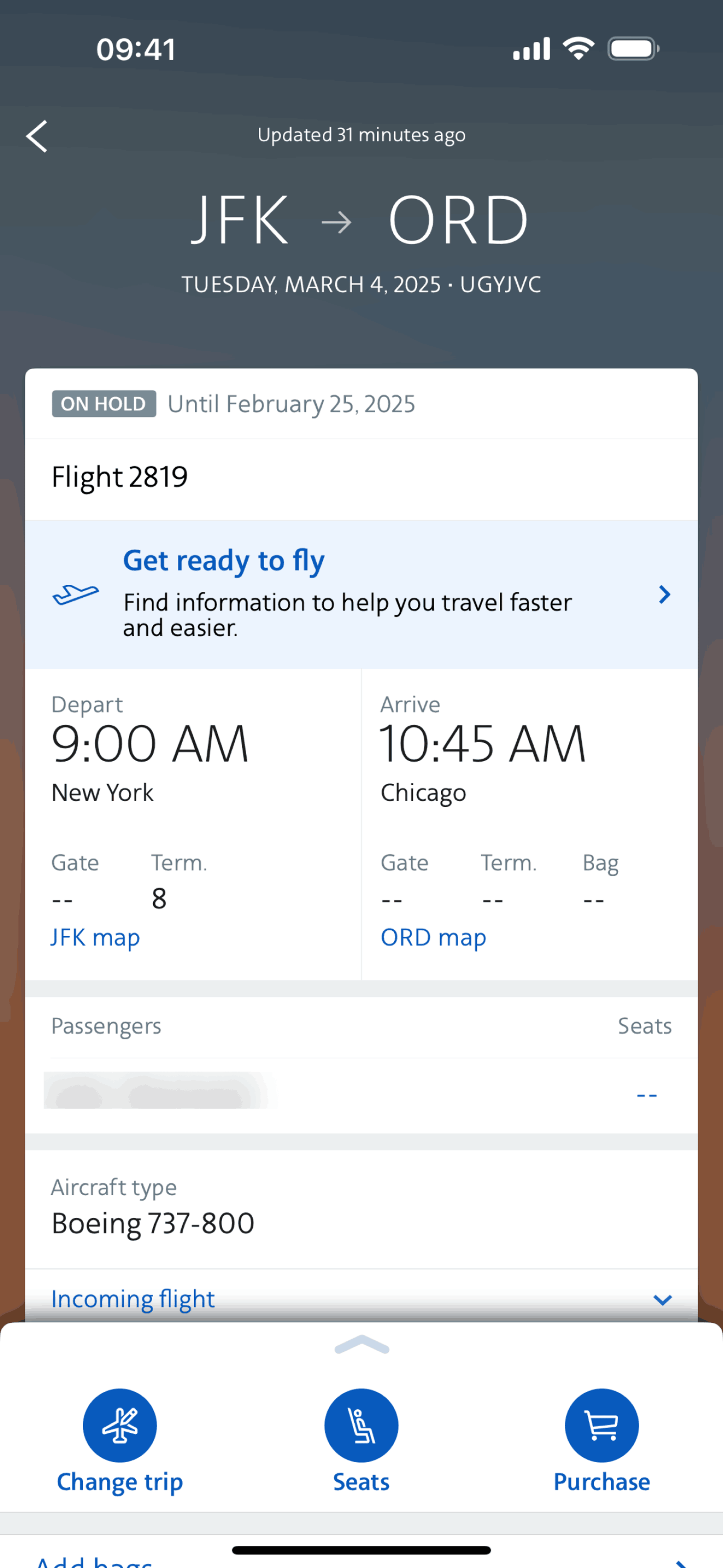 American Airlines iOS Travel & Transportation interface screenshot 18
