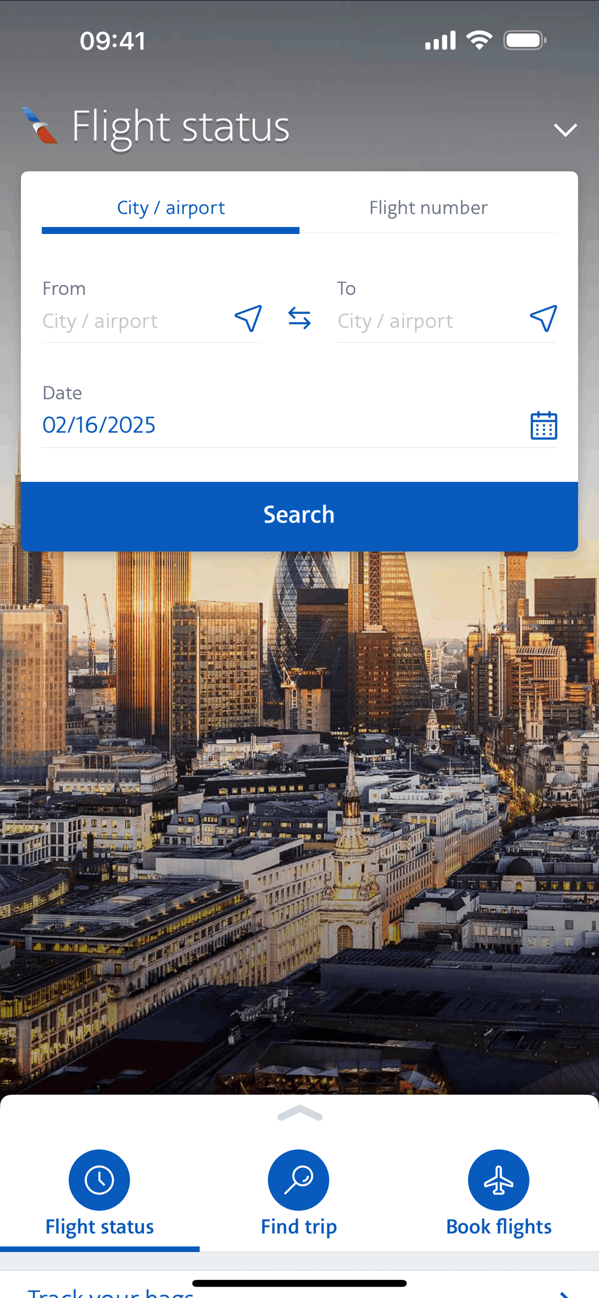 American Airlines iOS Travel & Transportation interface screenshot 21