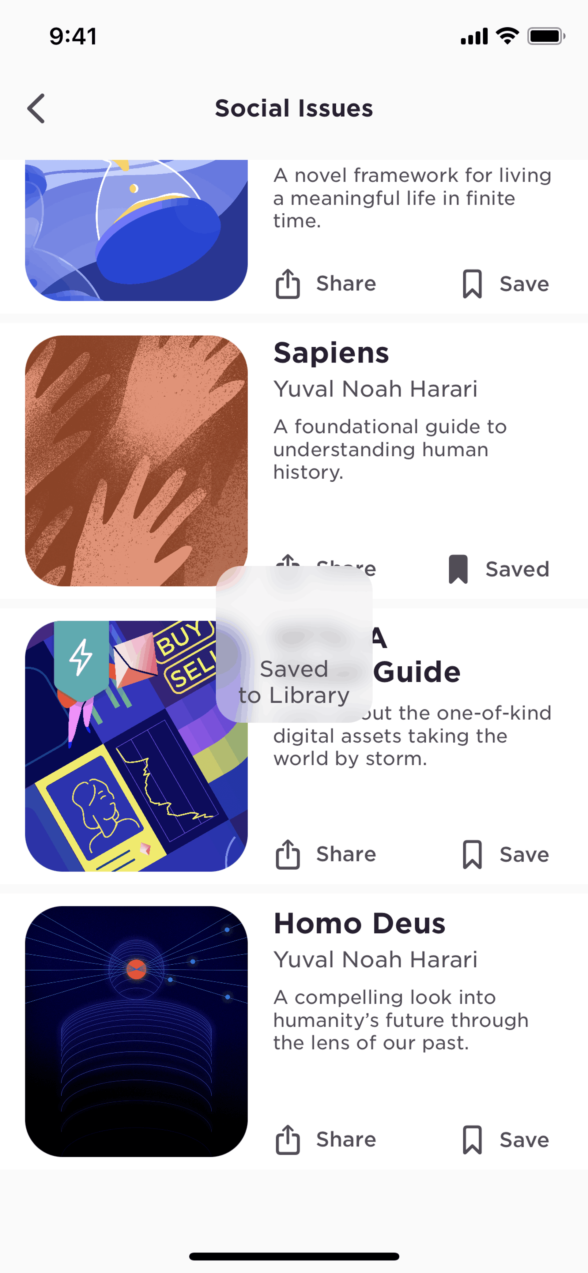 Imprint iOS Education interface screenshot 18