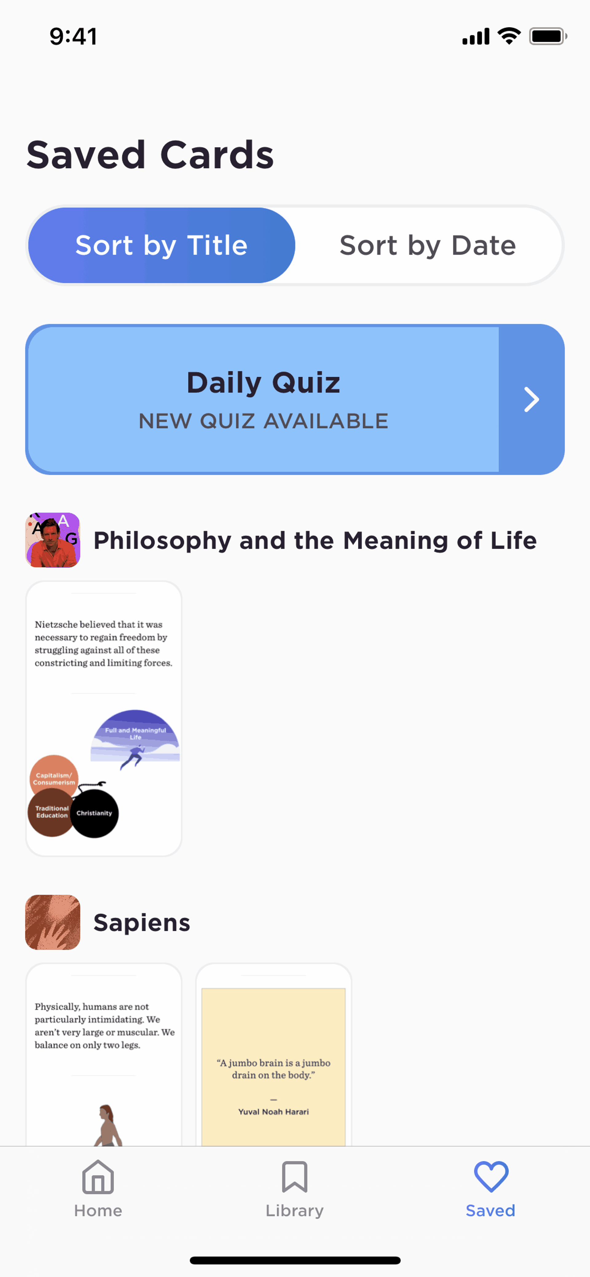 Imprint iOS Education interface screenshot 3