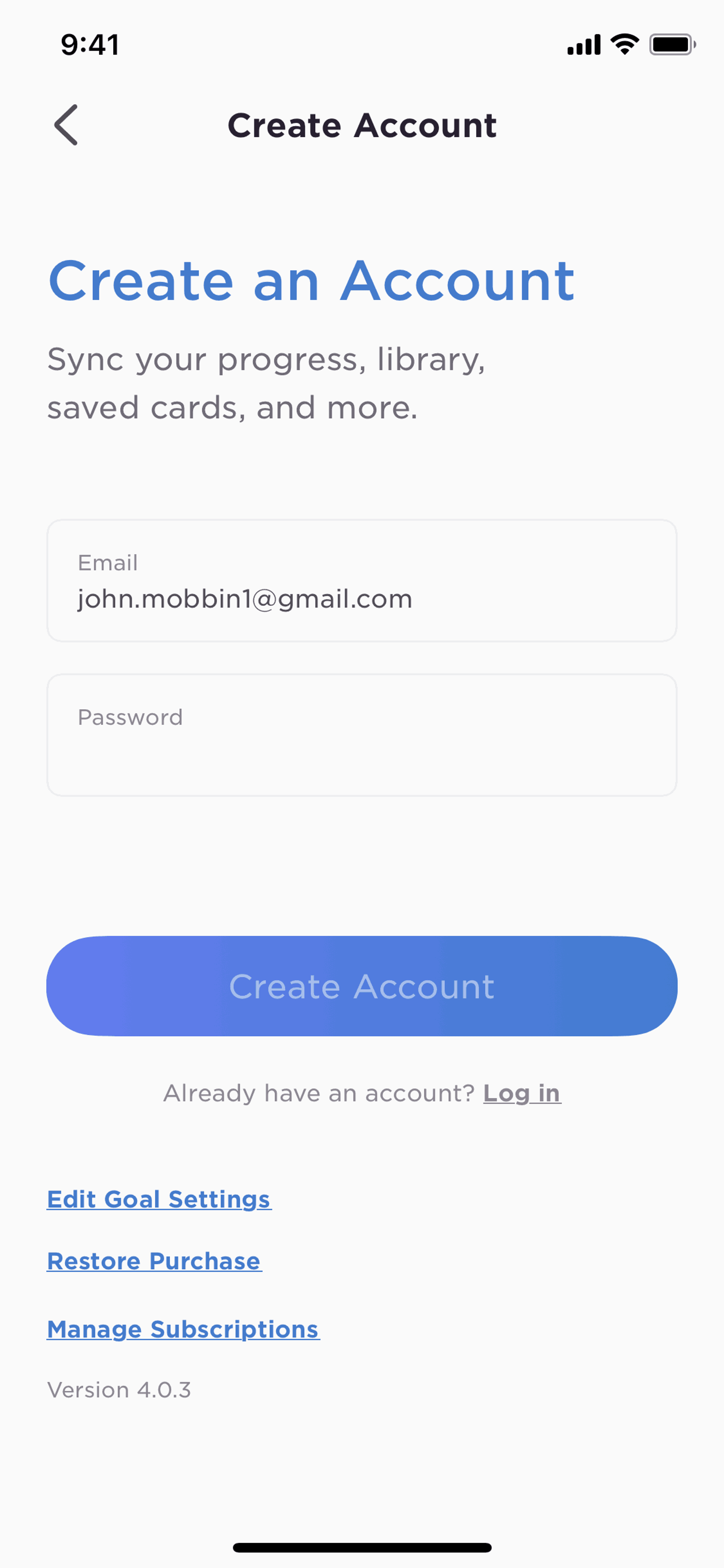 Imprint iOS Education interface screenshot 8