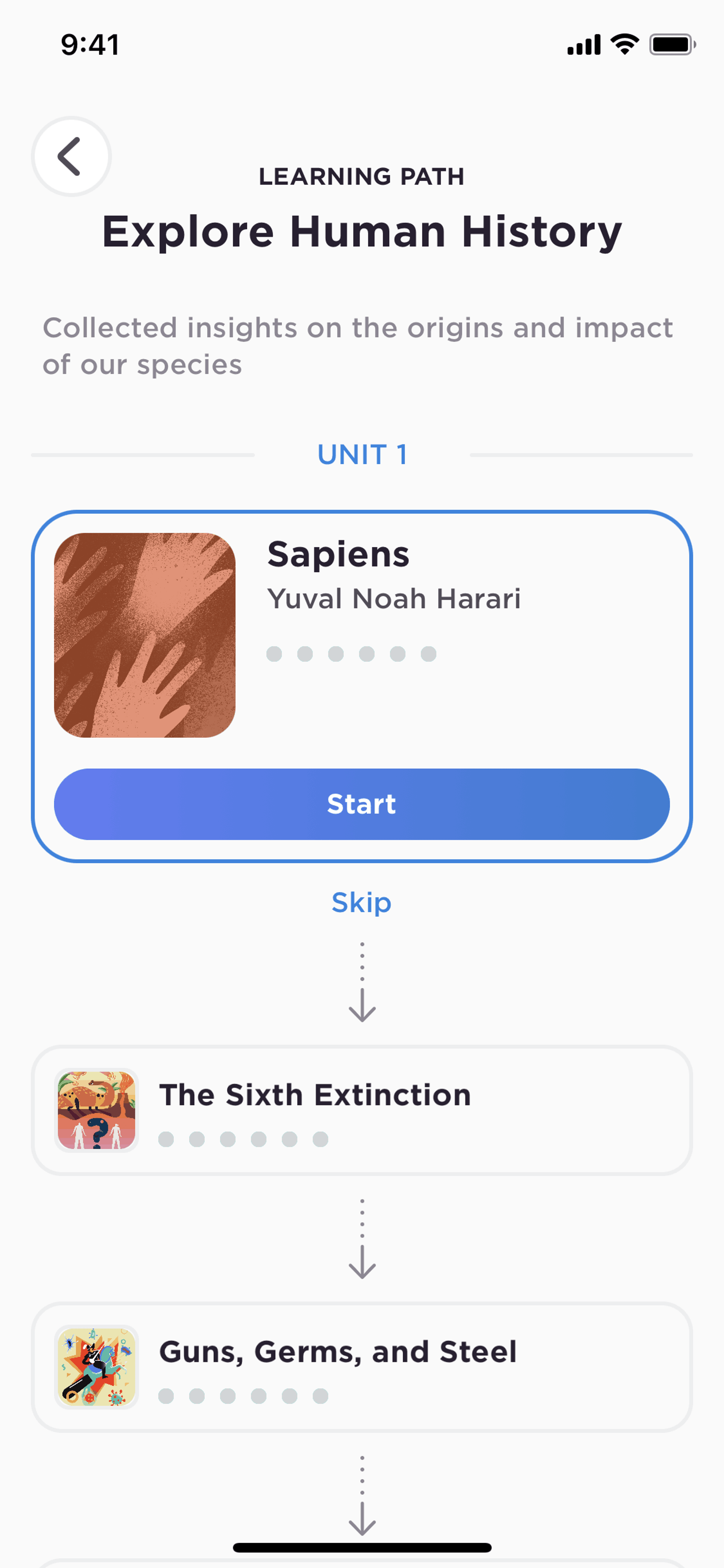 Imprint iOS Education interface screenshot 10