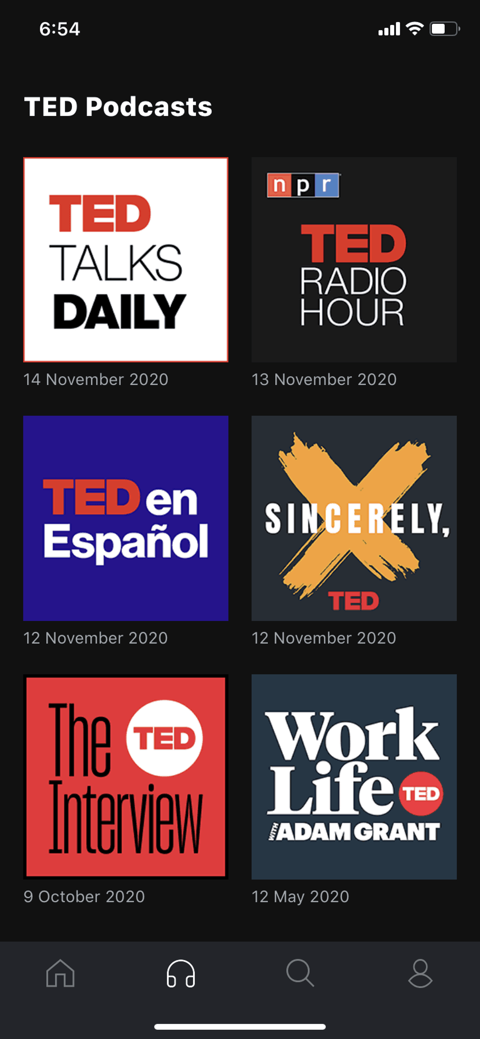TED iOS Education interface screenshot 24