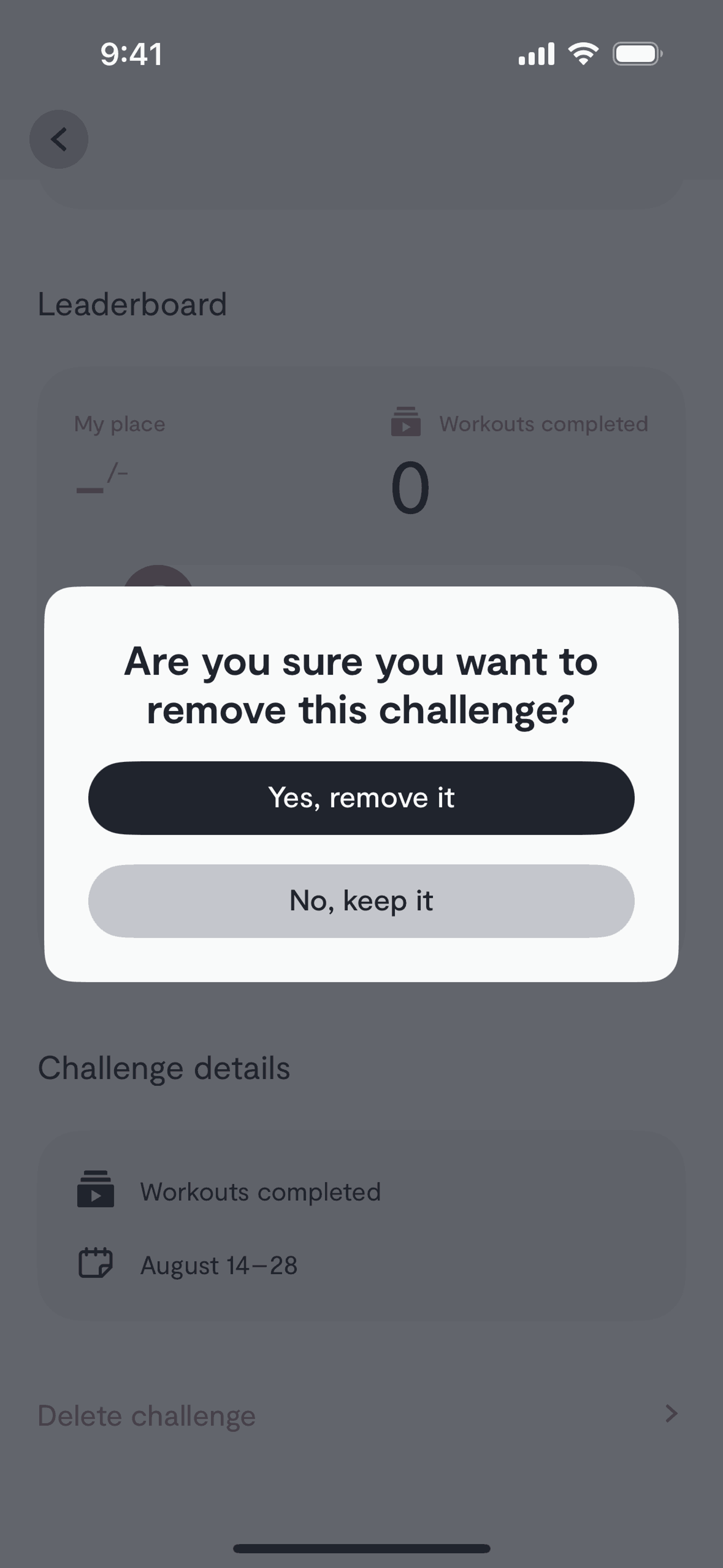 Tempo iOS Health & Fitness interface screenshot 10