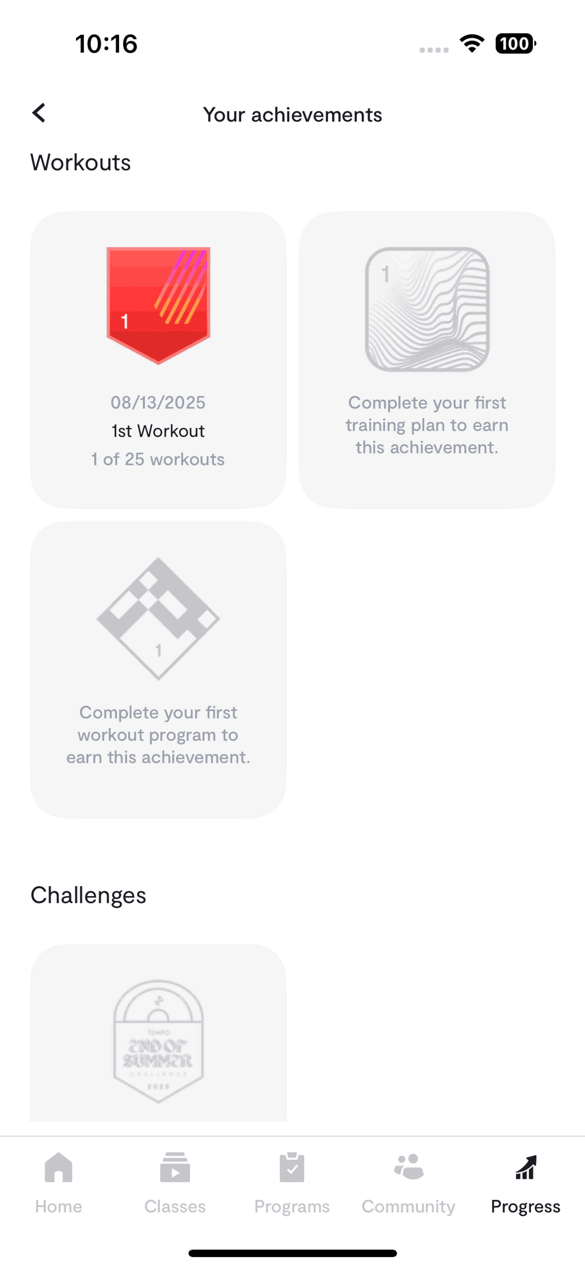 Tempo iOS Health & Fitness interface screenshot 12