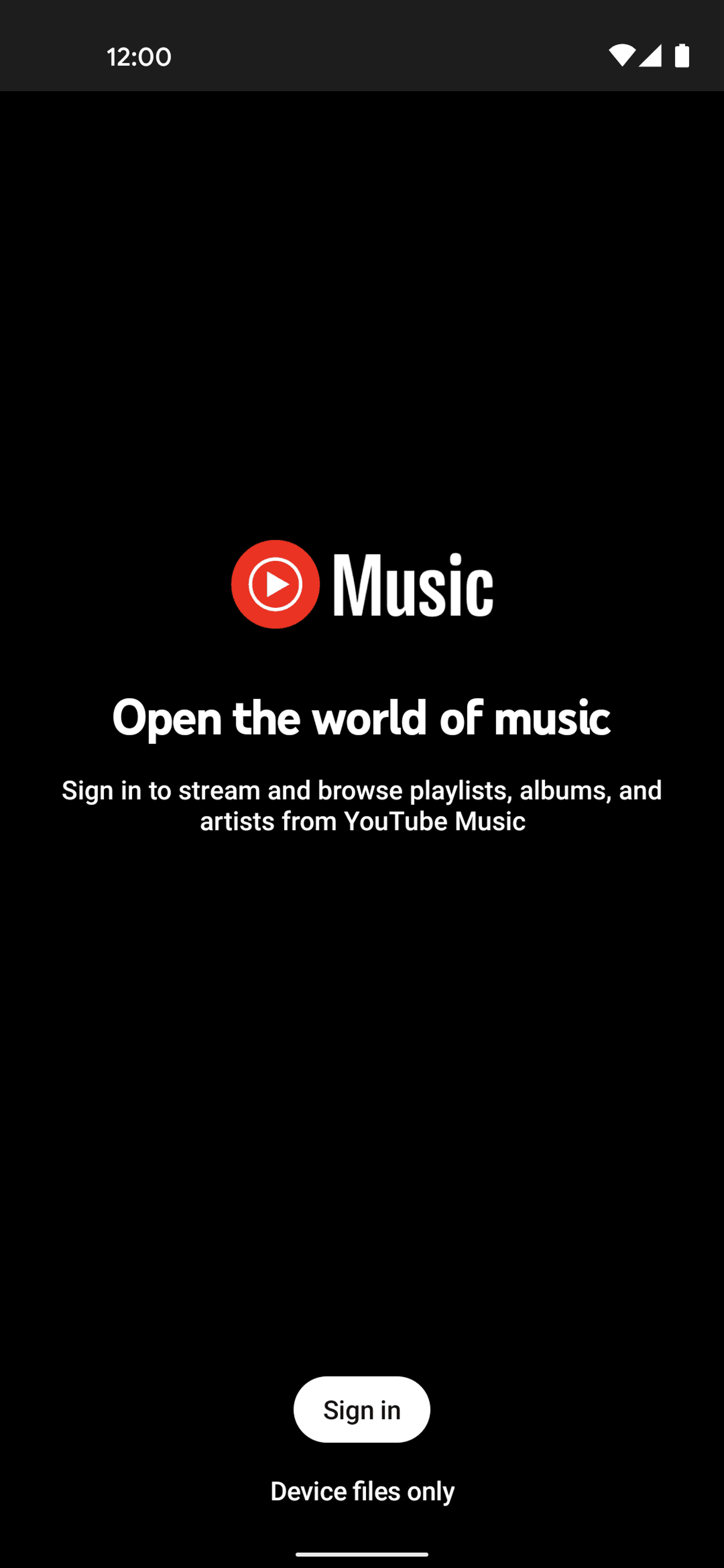 YouTube Music Android Music & Audio interface screenshot 3
