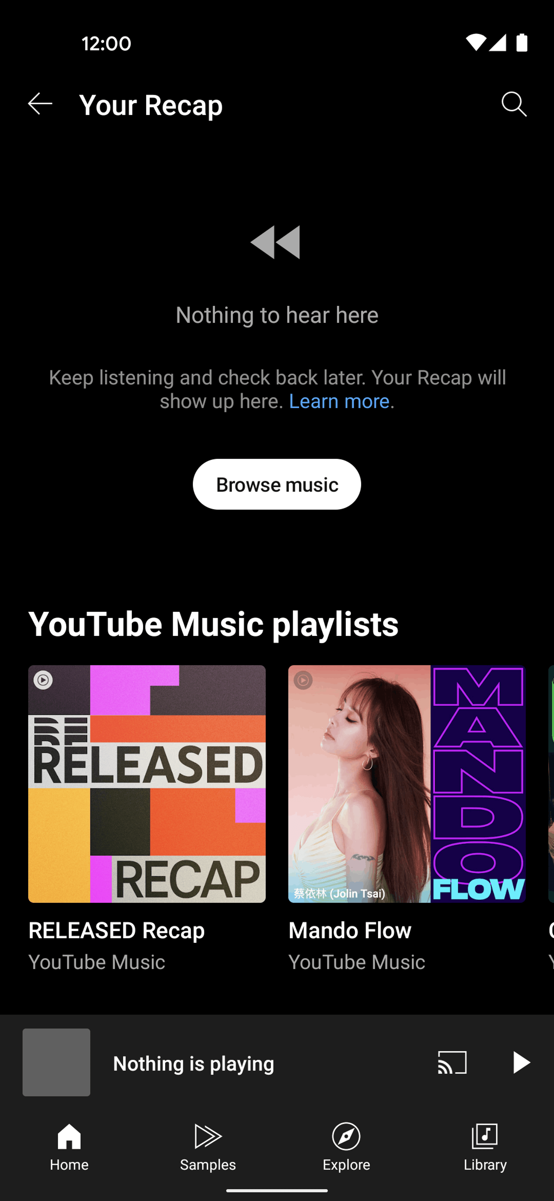 YouTube Music Android Music & Audio interface screenshot 7