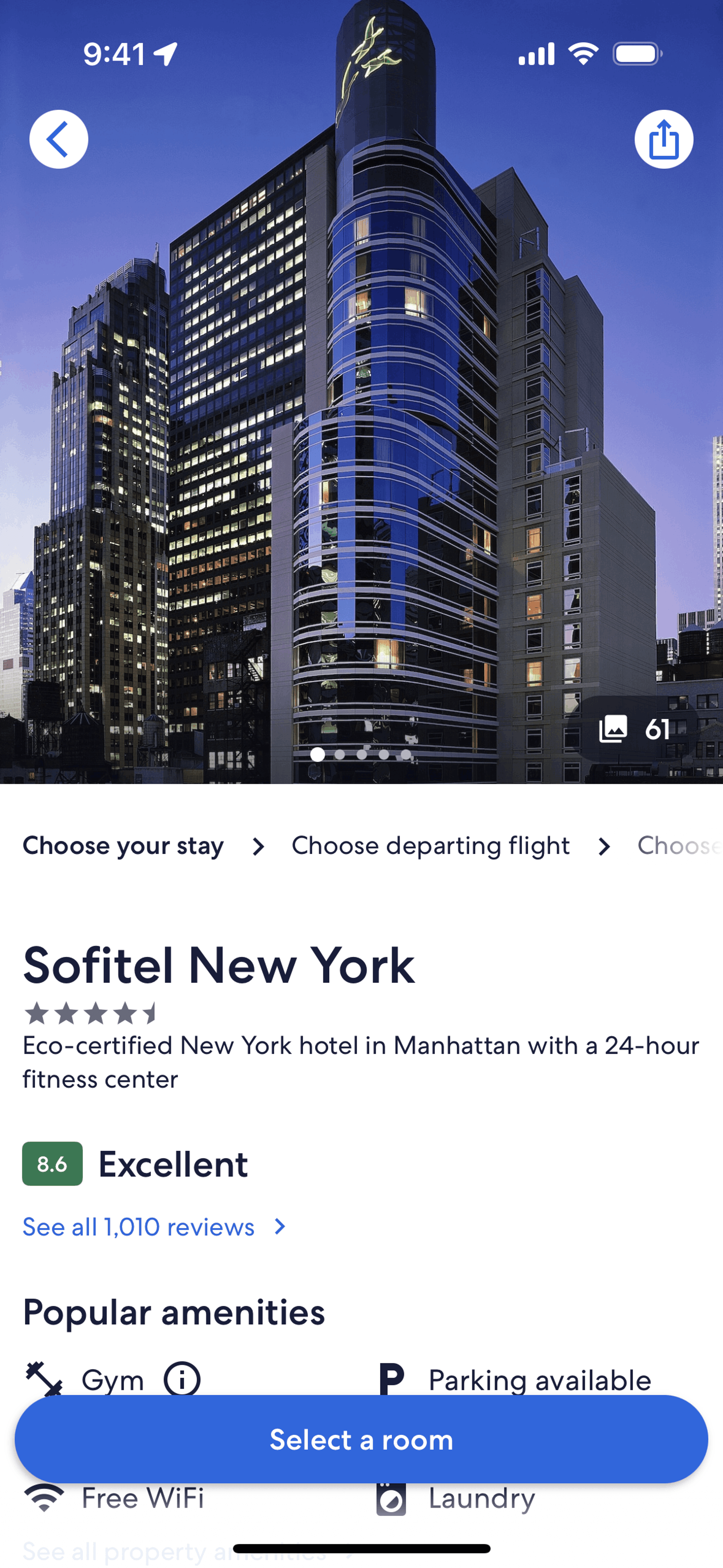 Expedia iOS Travel & Transportation interface screenshot 24