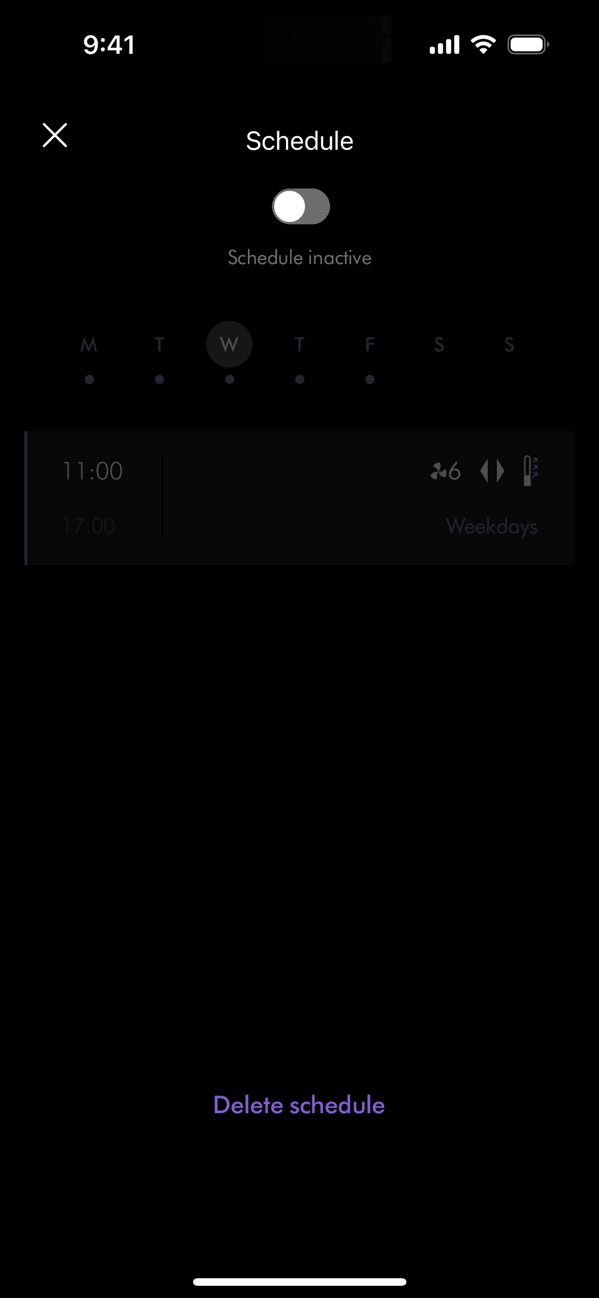 MyDyson iOS Utilities interface screenshot 10