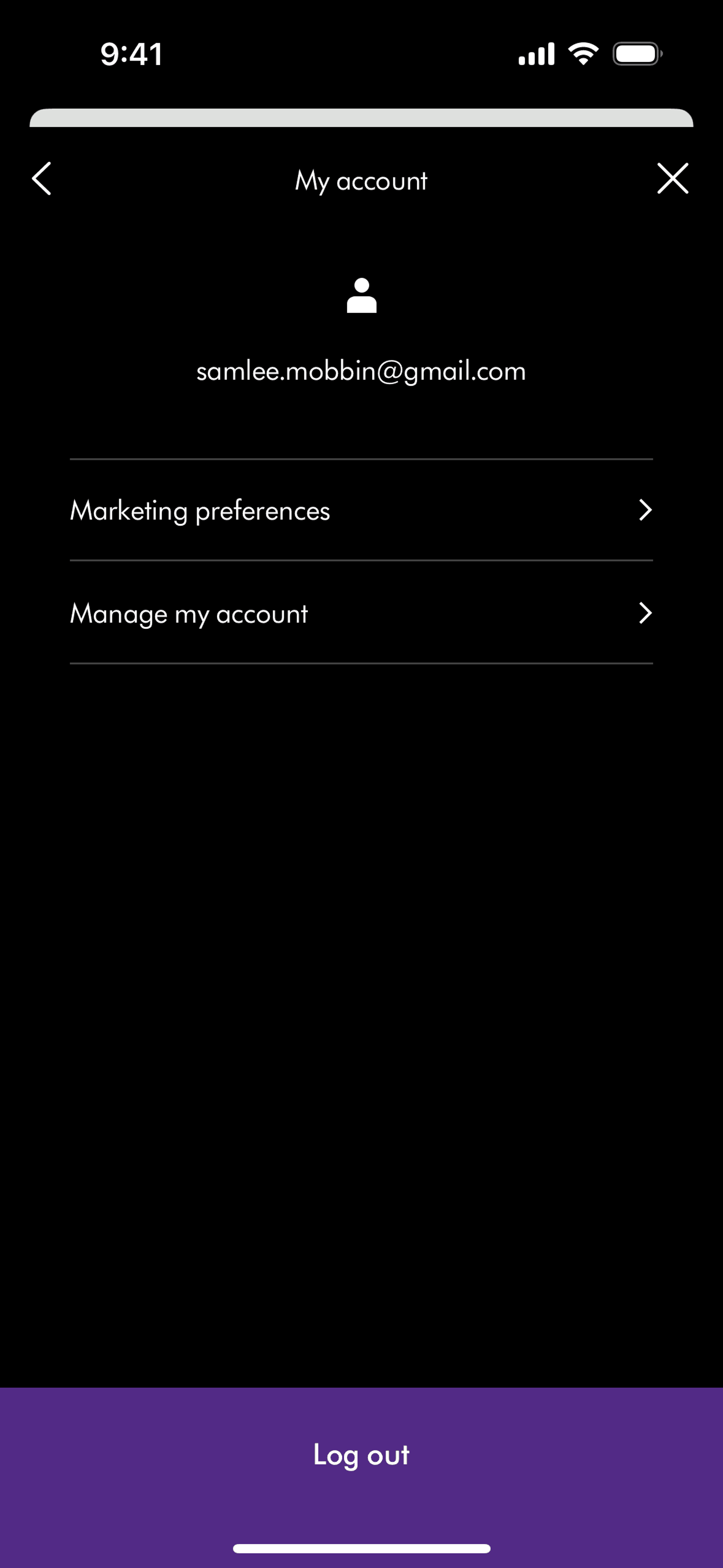 MyDyson iOS Utilities interface screenshot 16