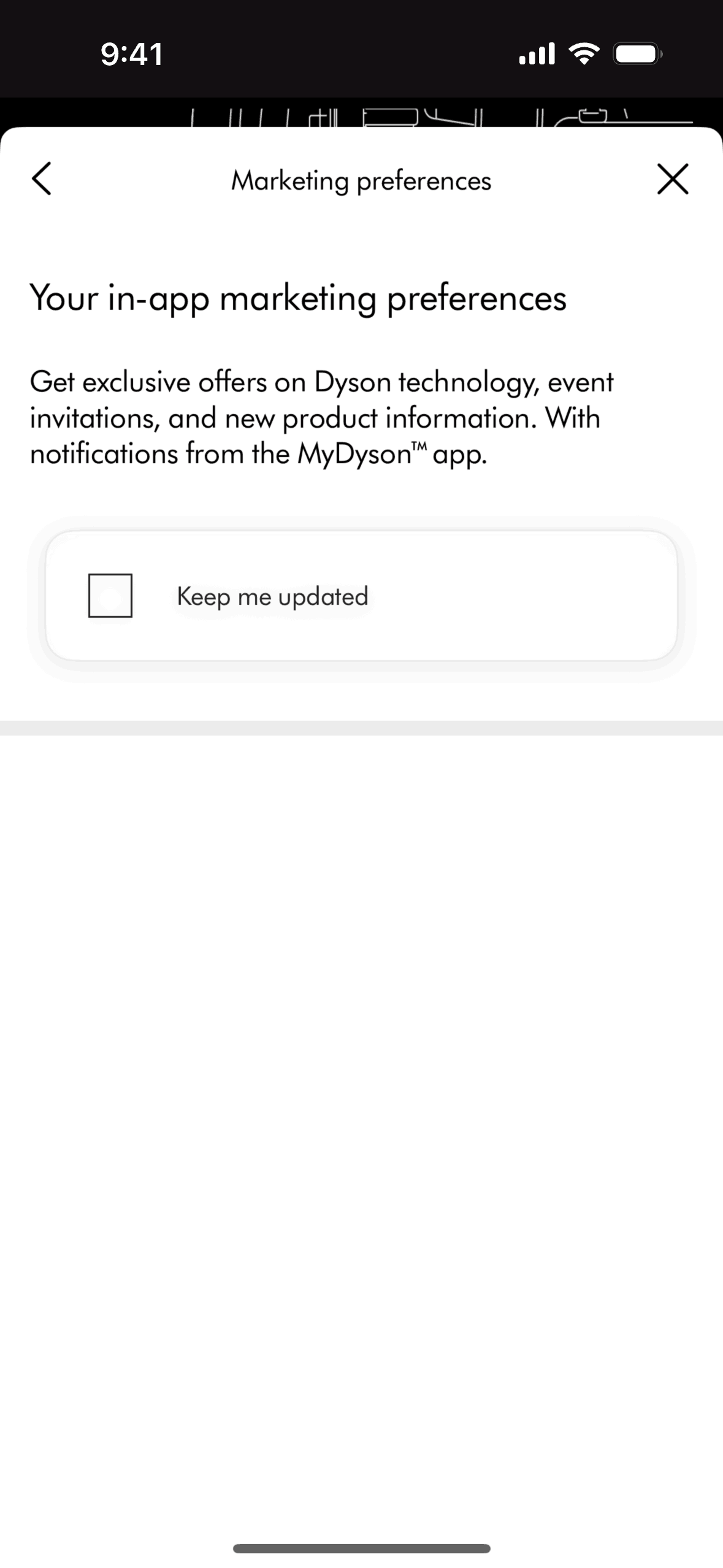 MyDyson iOS Utilities interface screenshot 17