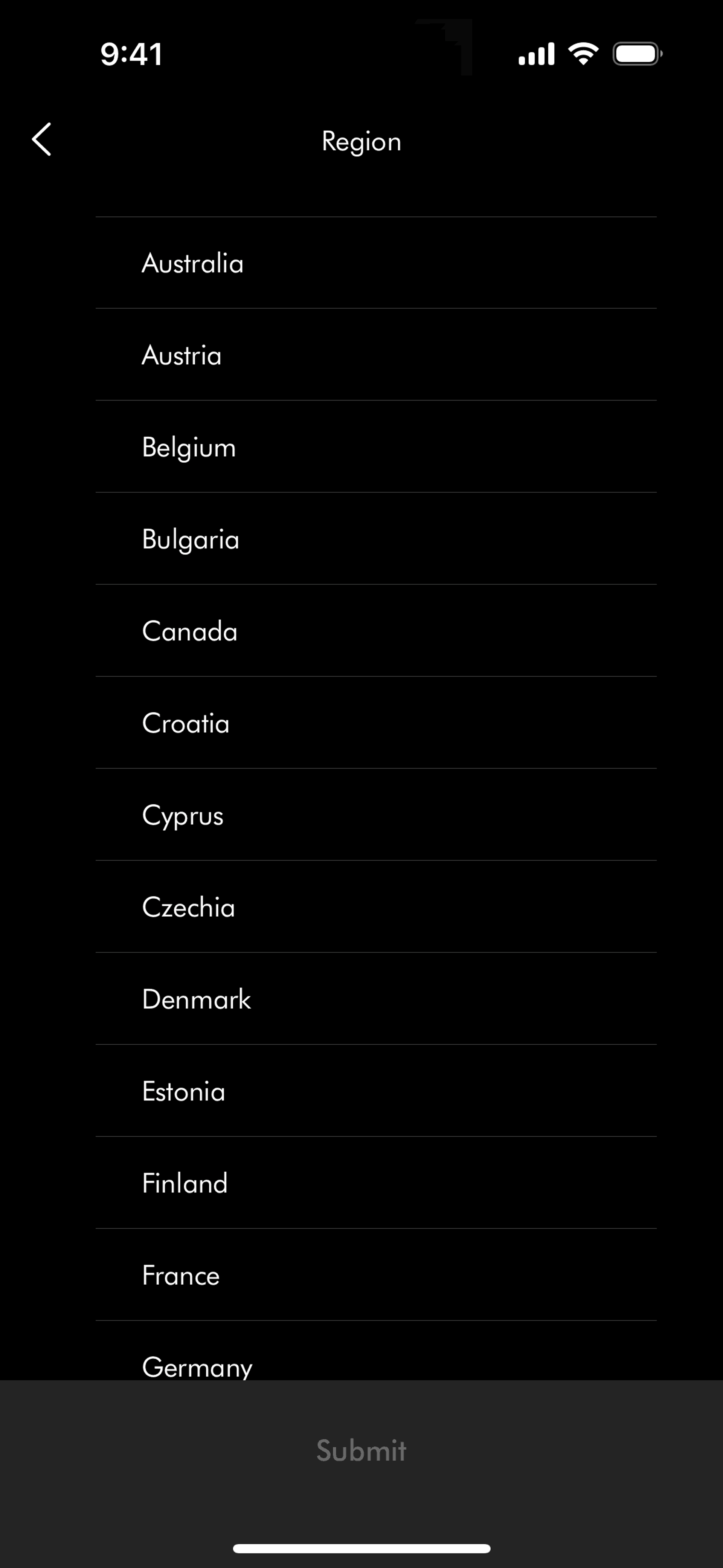 MyDyson iOS Utilities interface screenshot 19