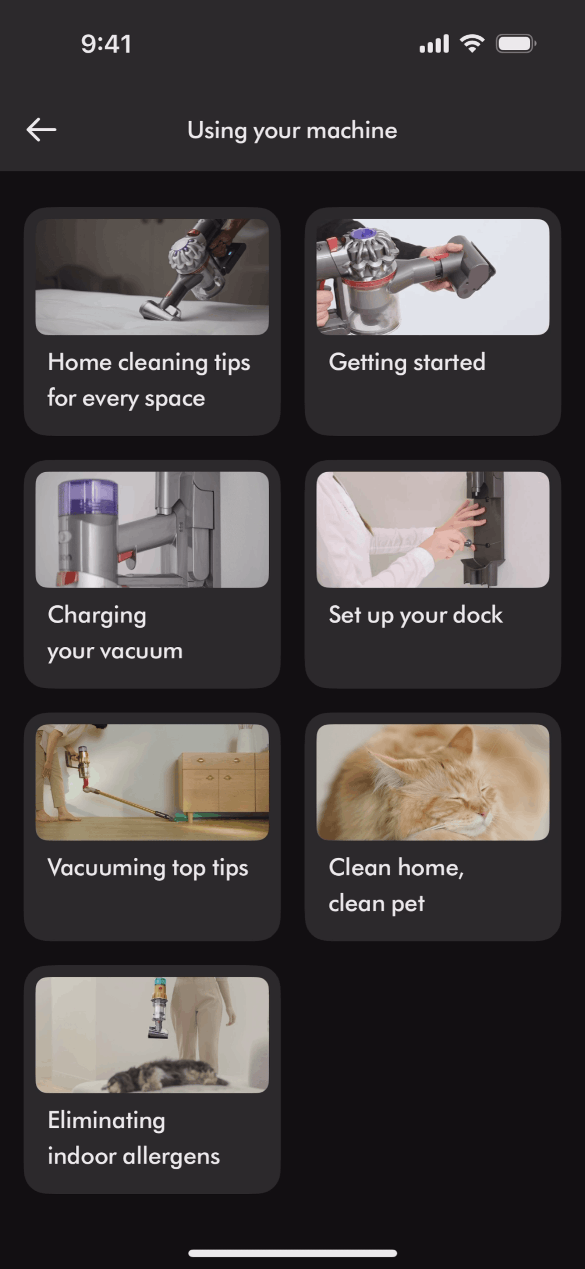 MyDyson iOS Utilities interface screenshot 23