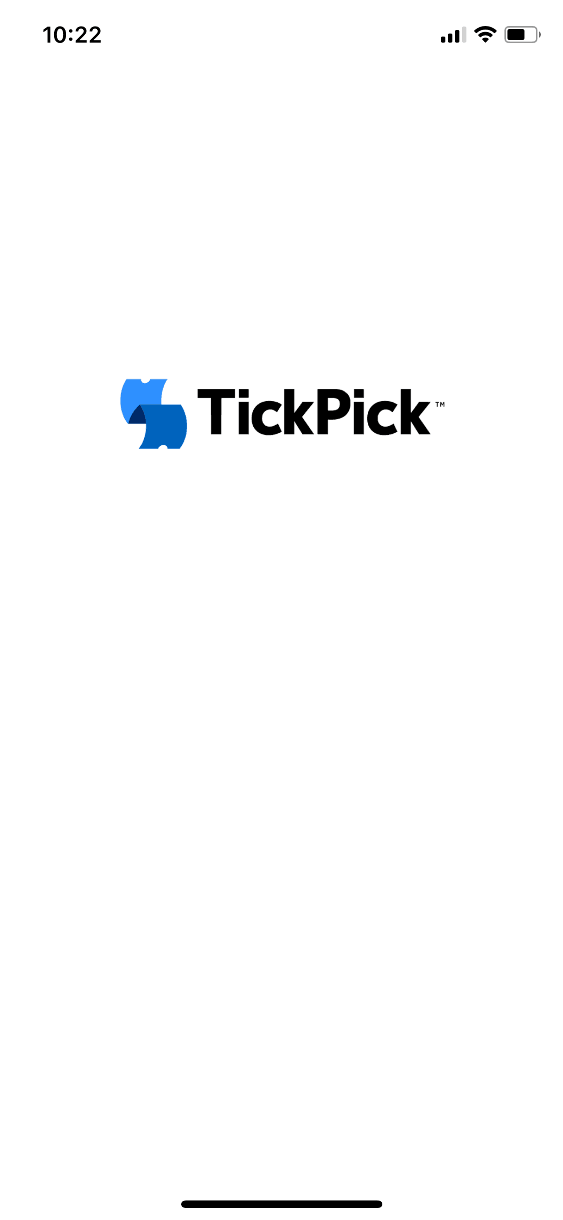 TickPick iOS Entertainment interface screenshot 1