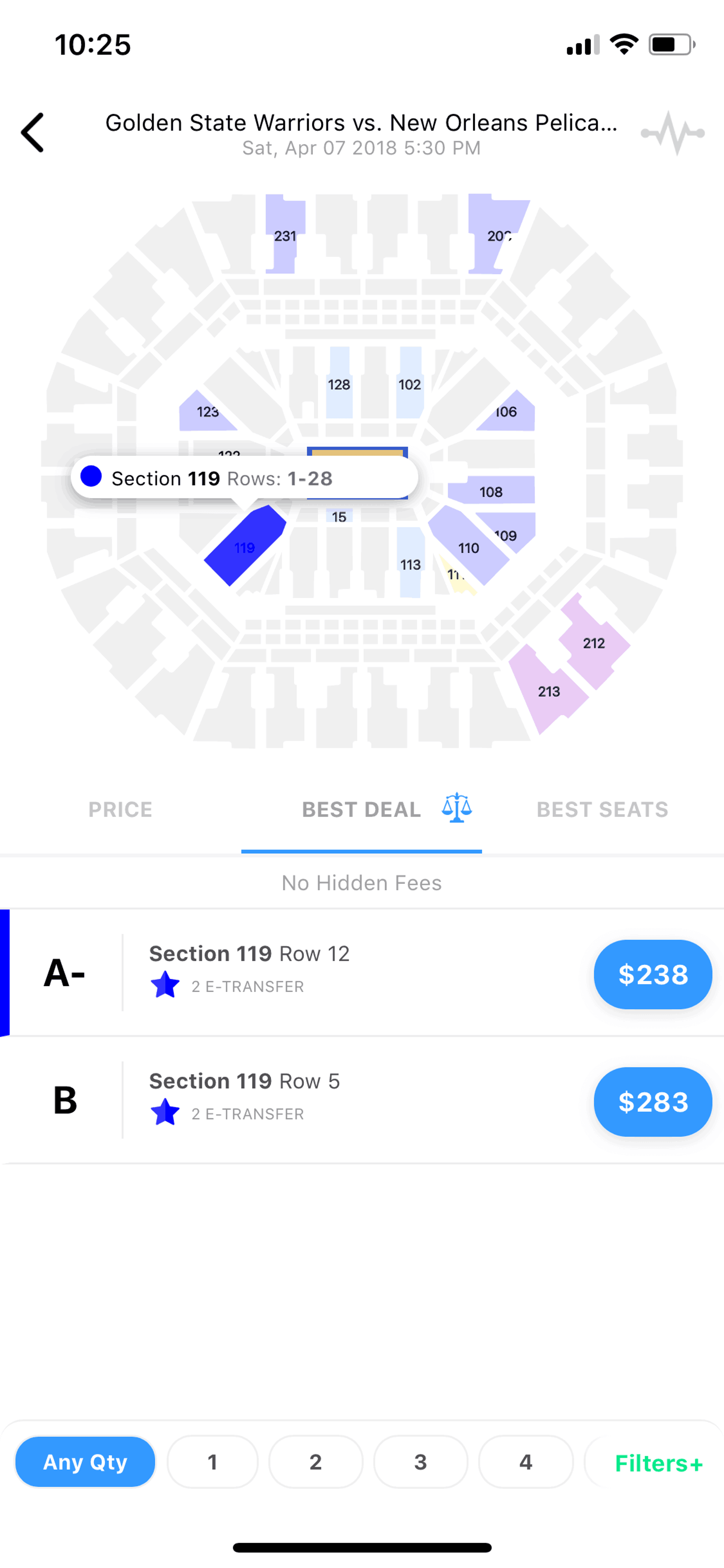 TickPick iOS Entertainment interface screenshot 13