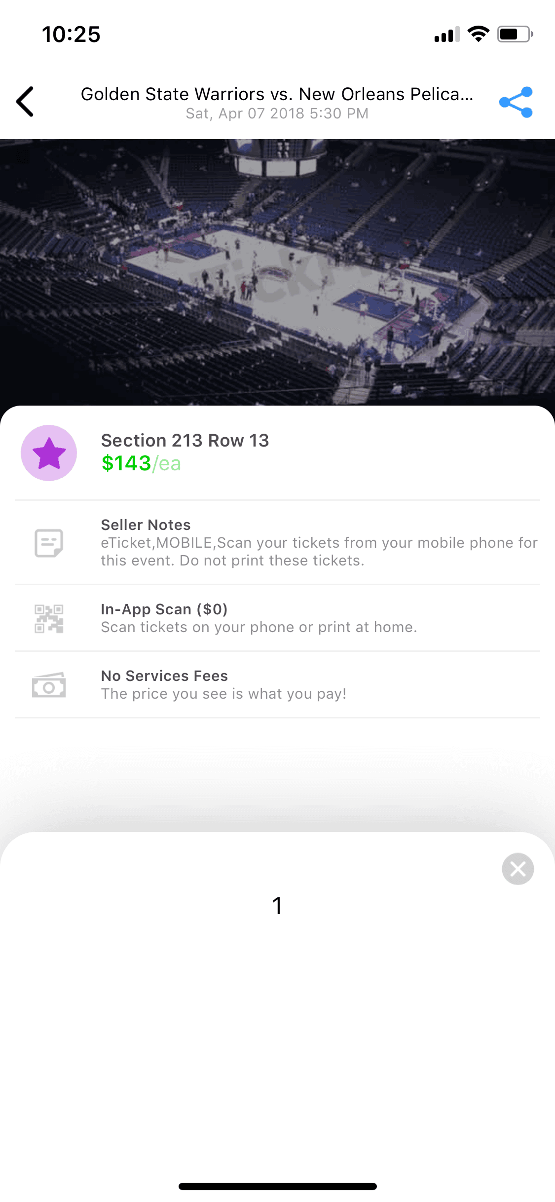 TickPick iOS Entertainment interface screenshot 16
