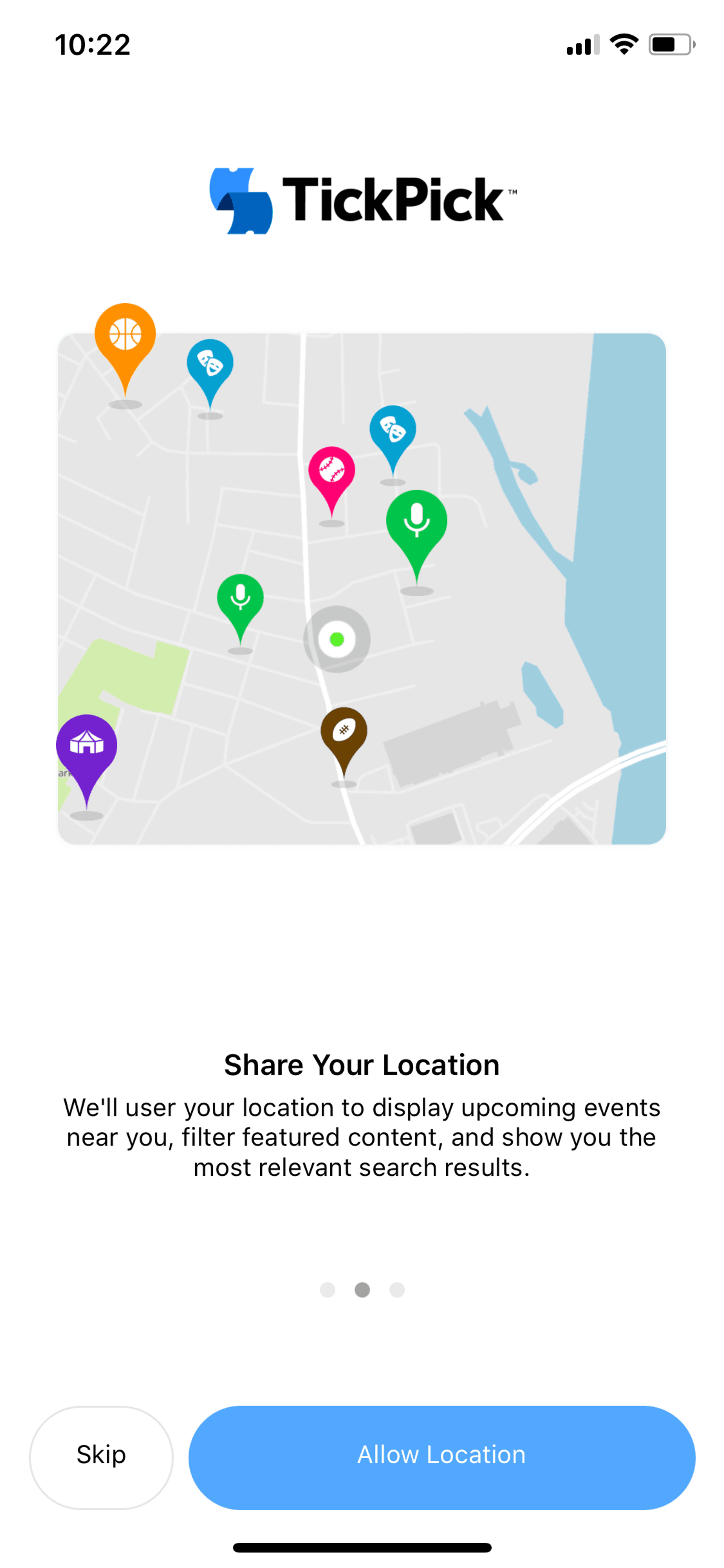 TickPick iOS Entertainment interface screenshot 3