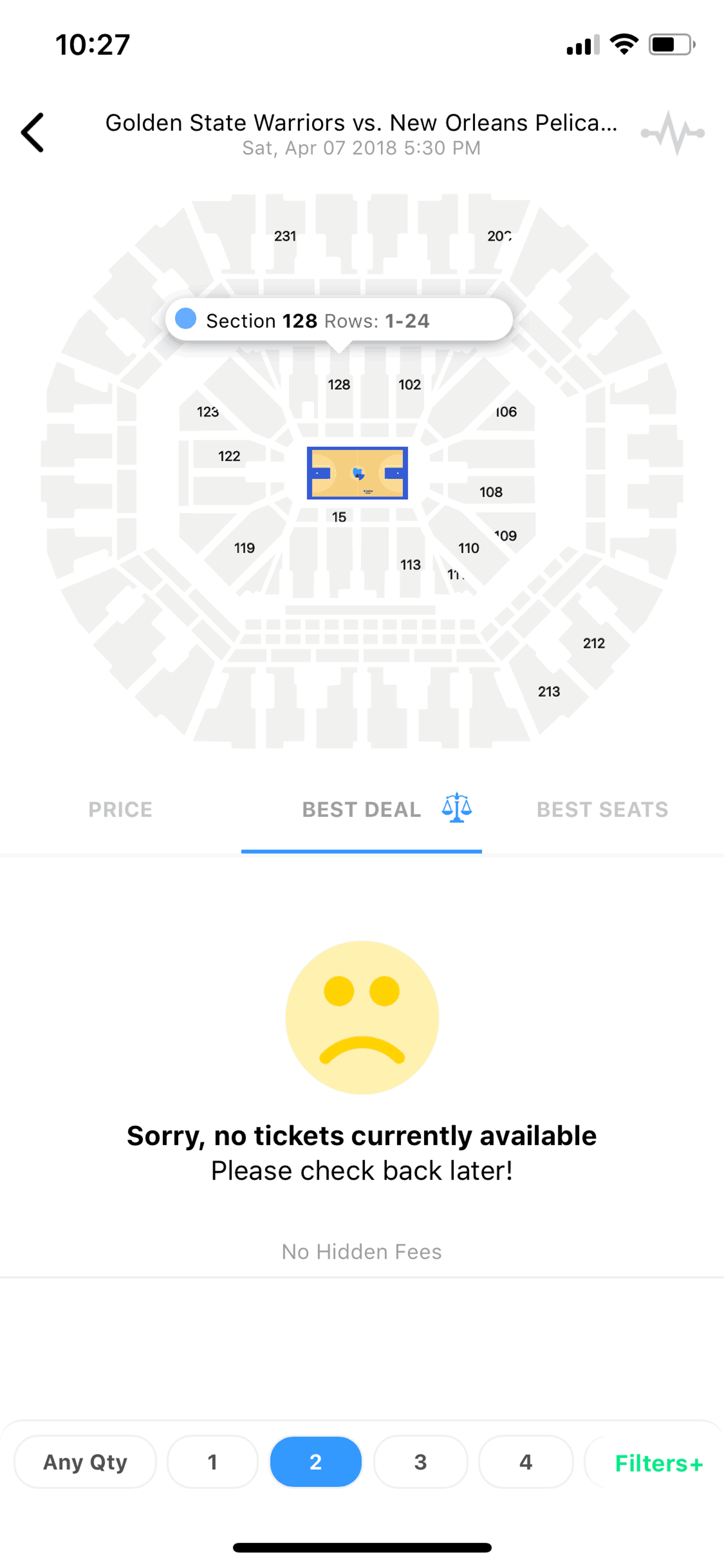 TickPick iOS Entertainment interface screenshot 22