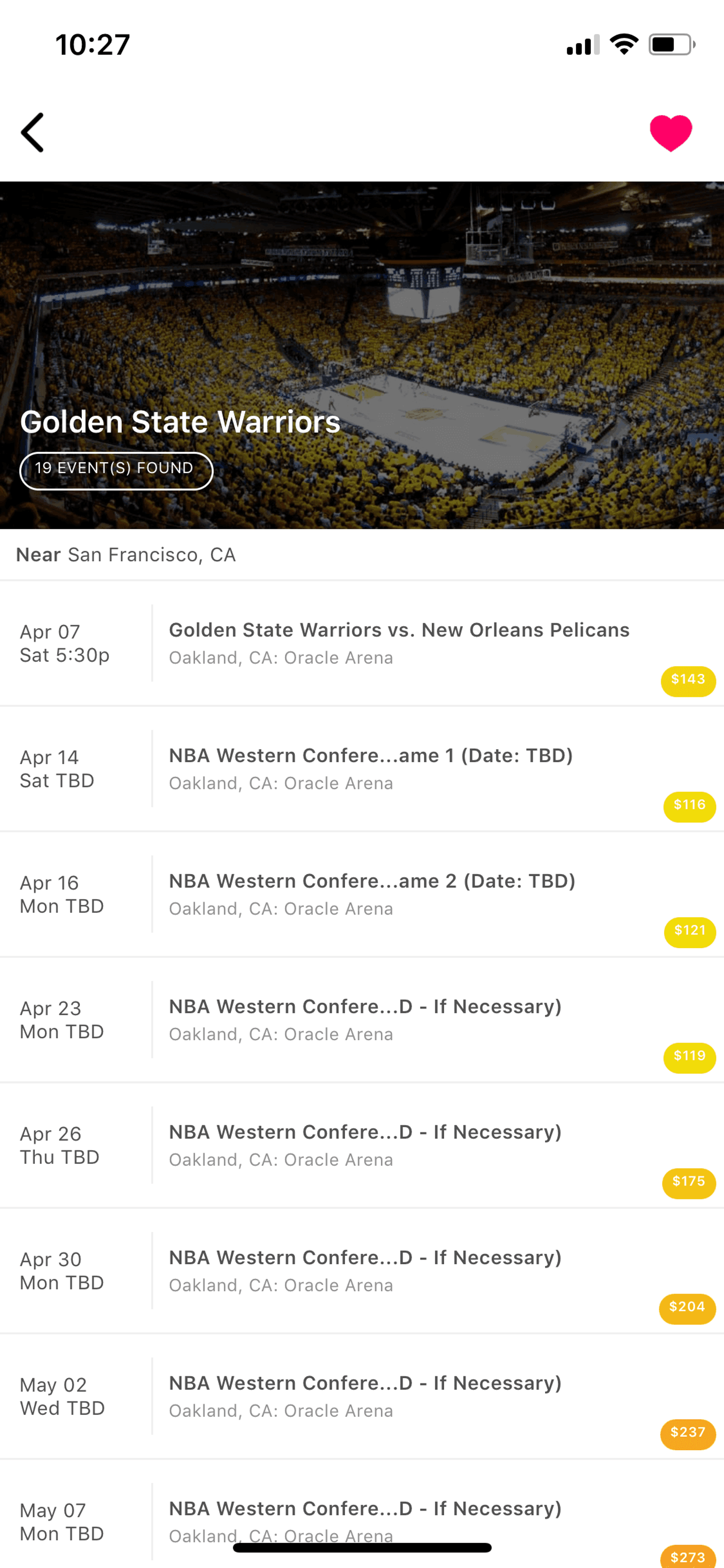 TickPick iOS Entertainment interface screenshot 23