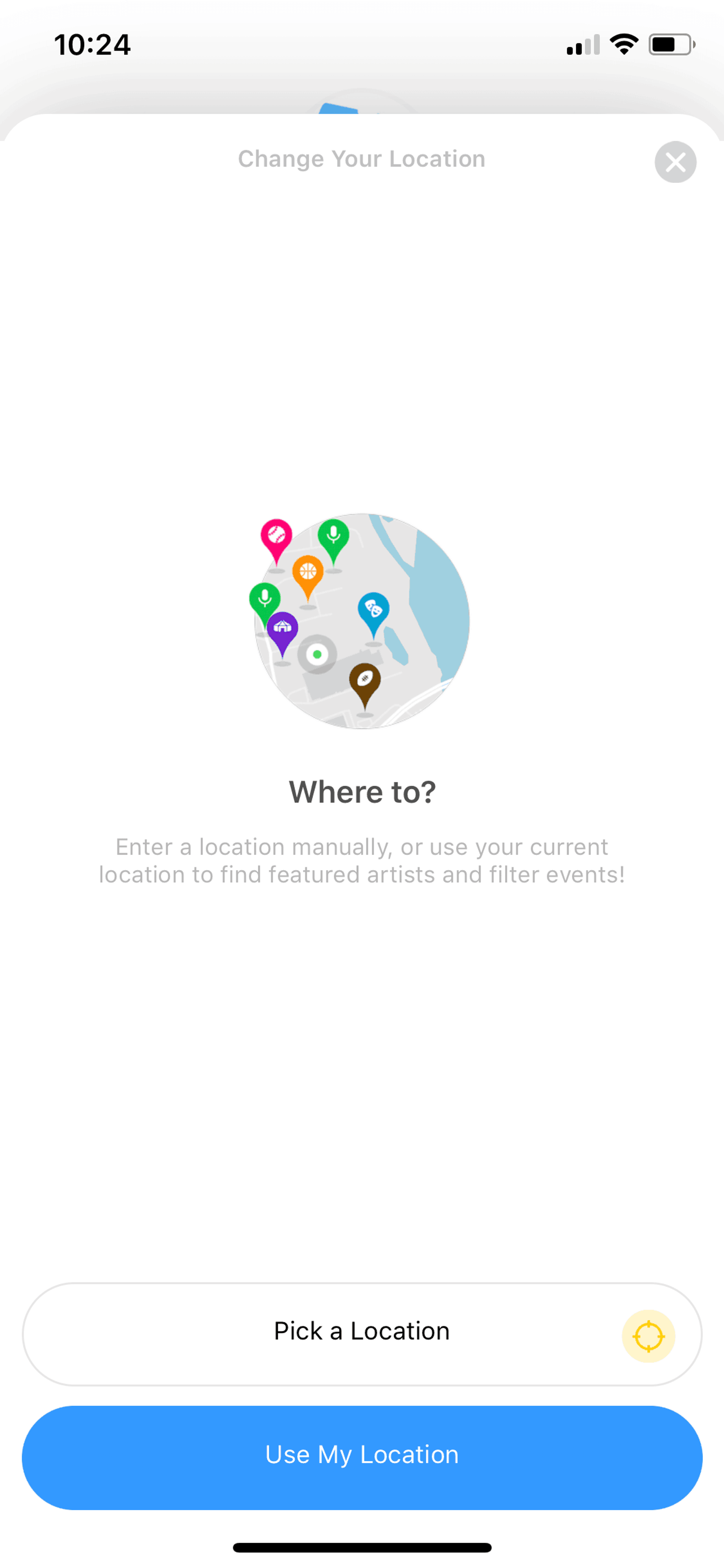 TickPick iOS Entertainment interface screenshot 9