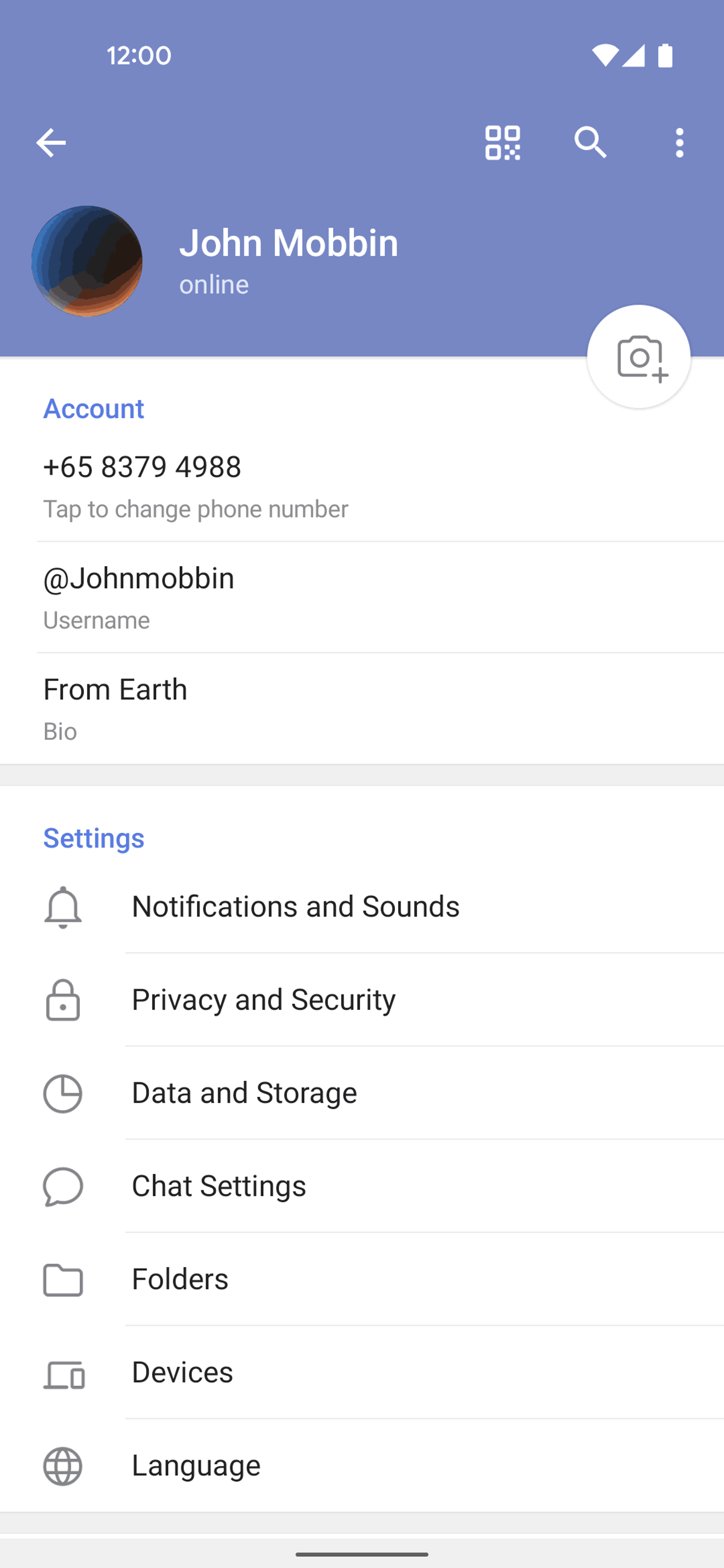 Telegram Android Social Networking interface screenshot 6