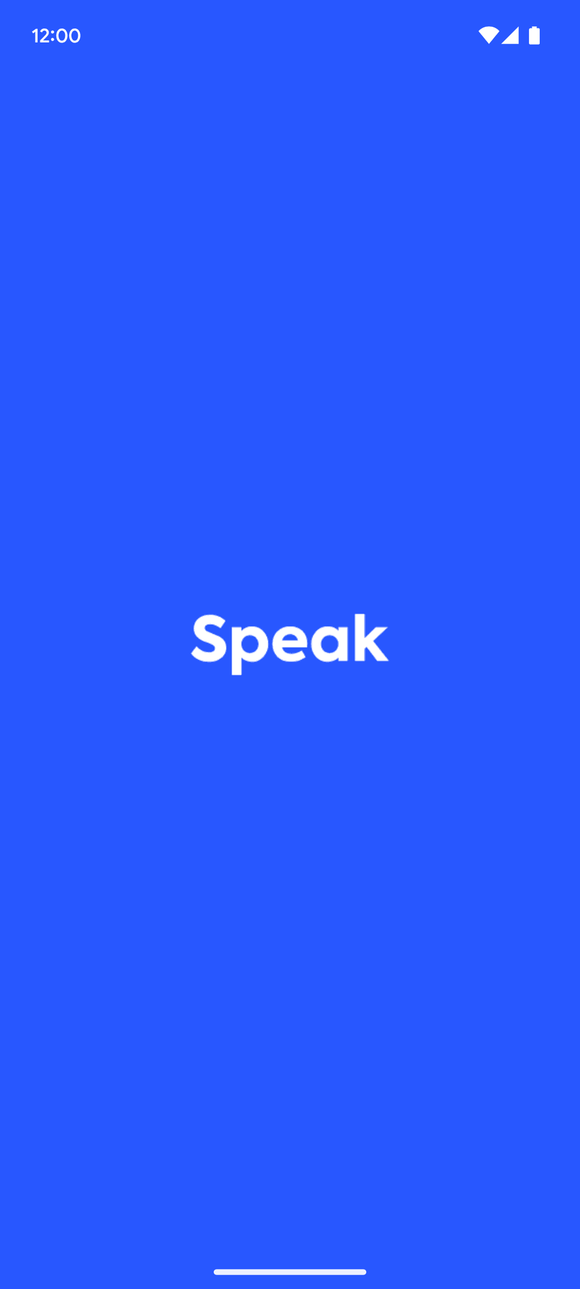 Speak Android Education interface screenshot 1