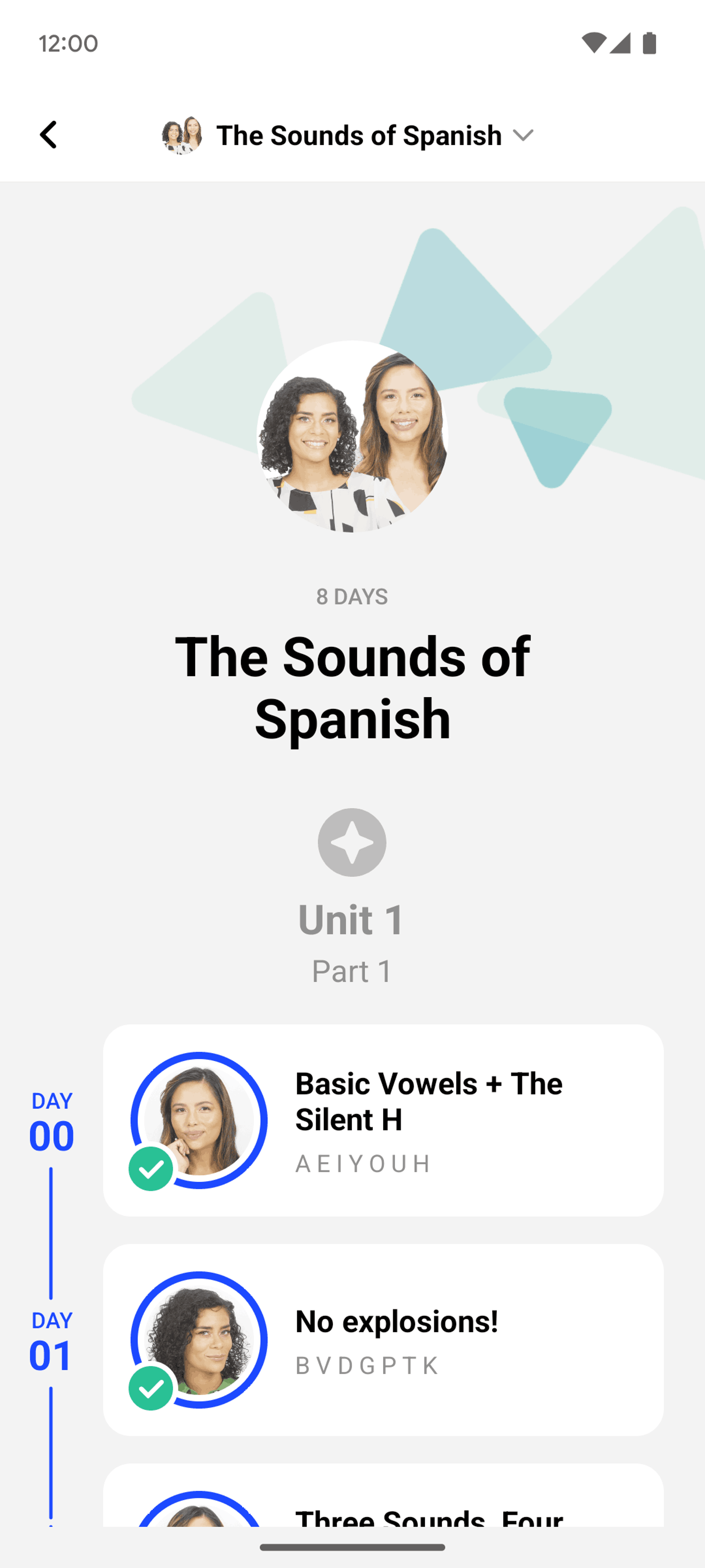 Speak Android Education interface screenshot 7