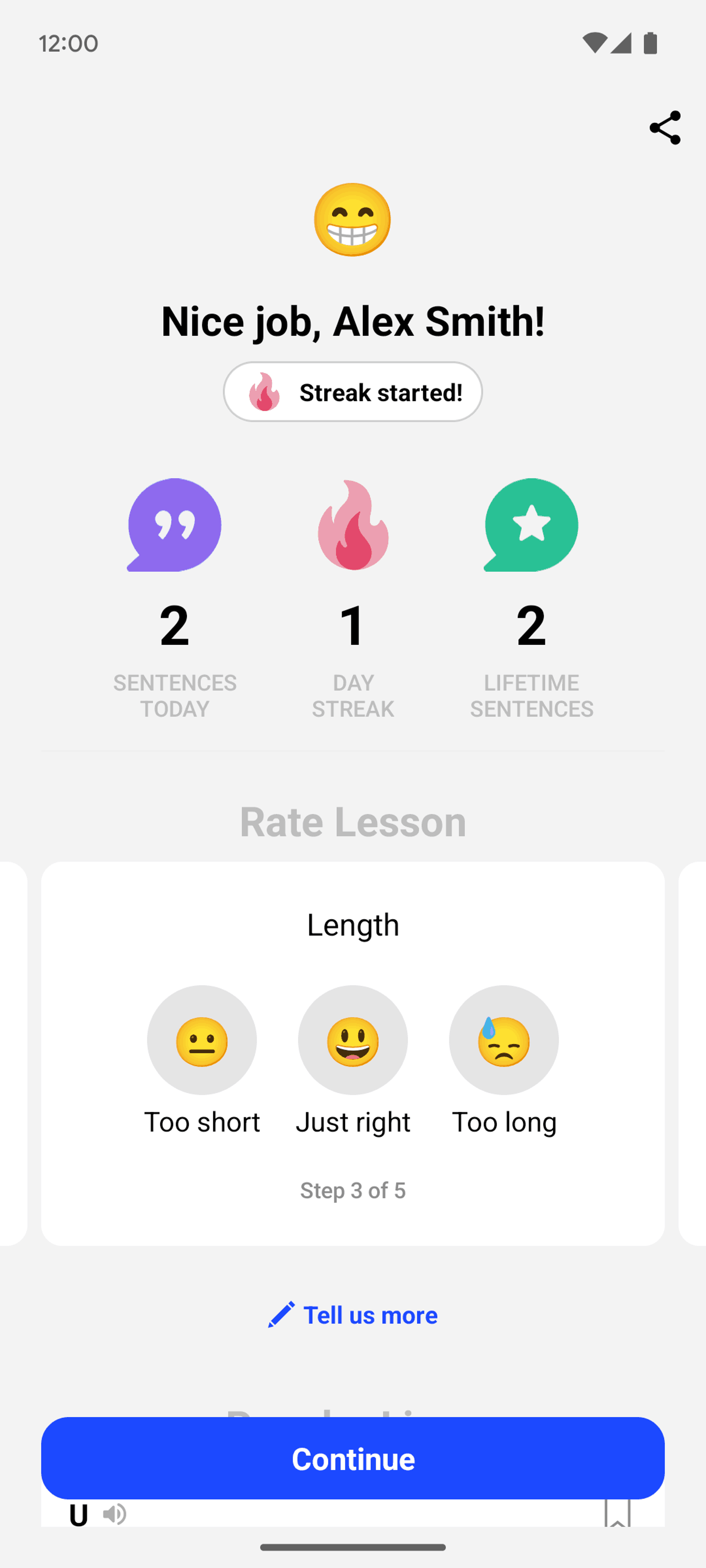 Speak Android Education interface screenshot 10