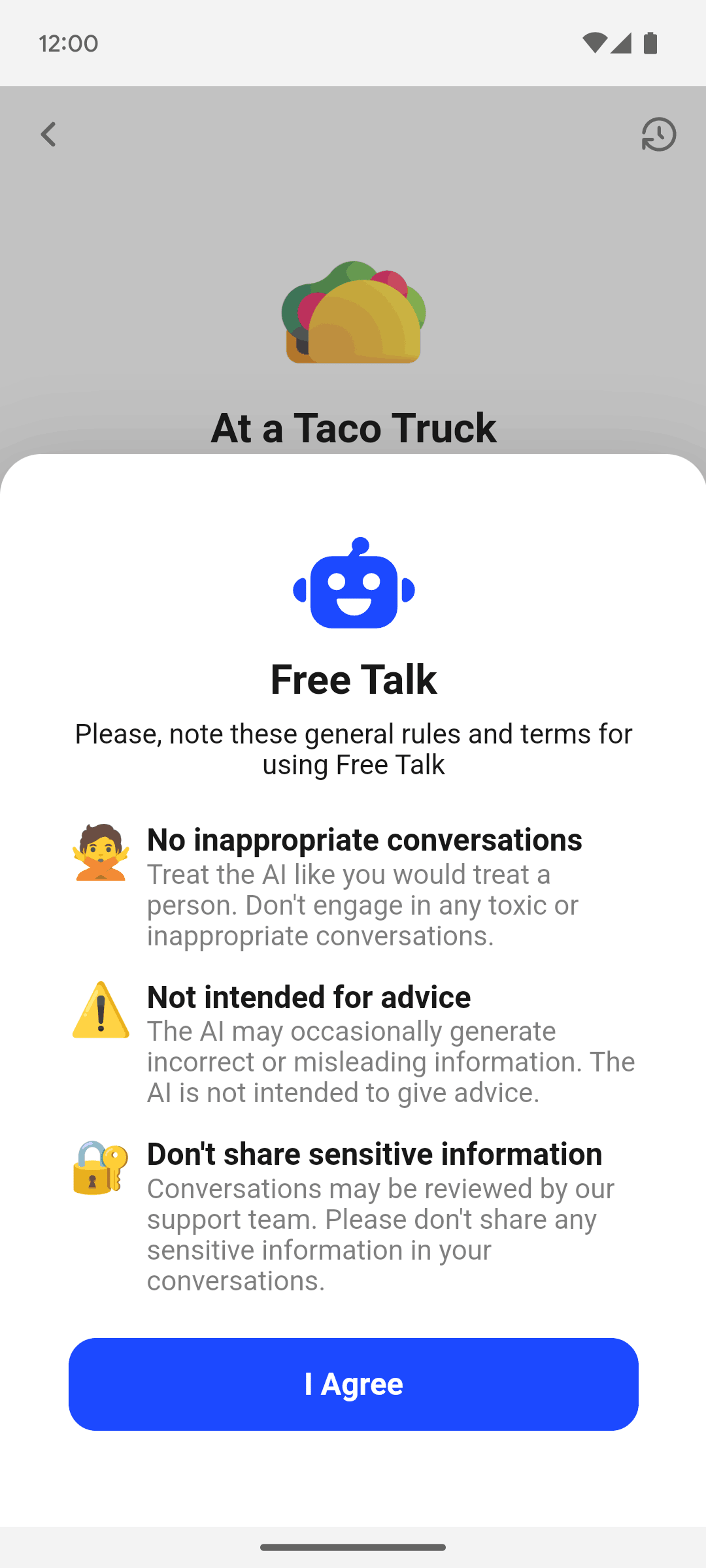 Speak Android Education interface screenshot 18