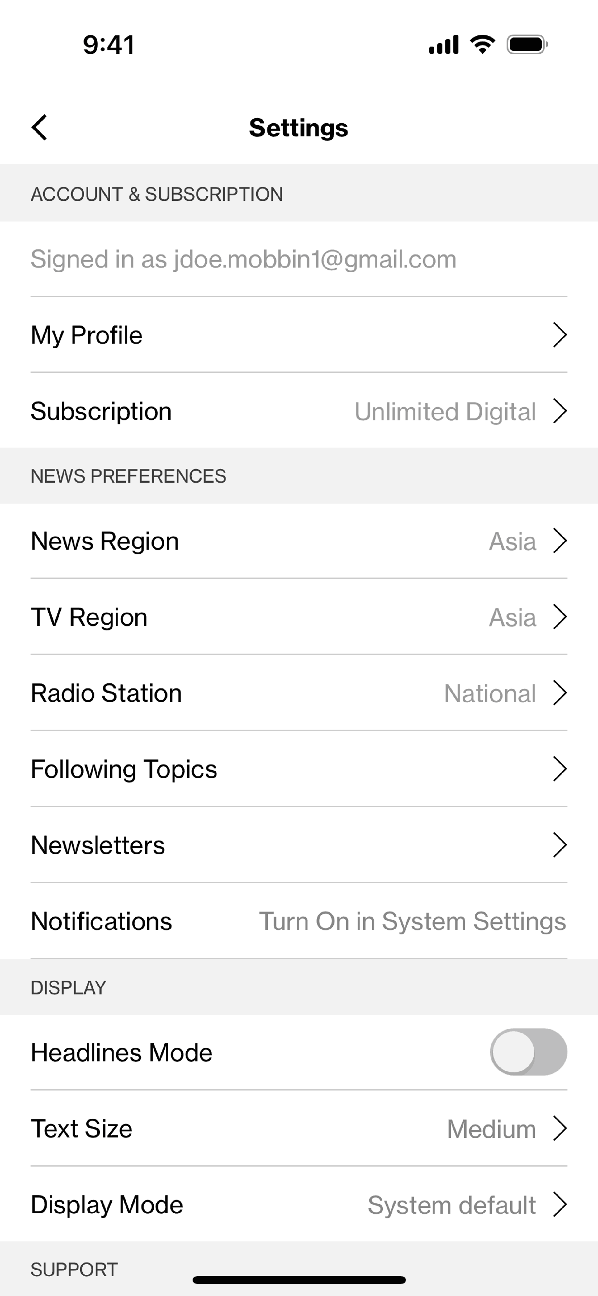 Bloomberg iOS News interface screenshot 11