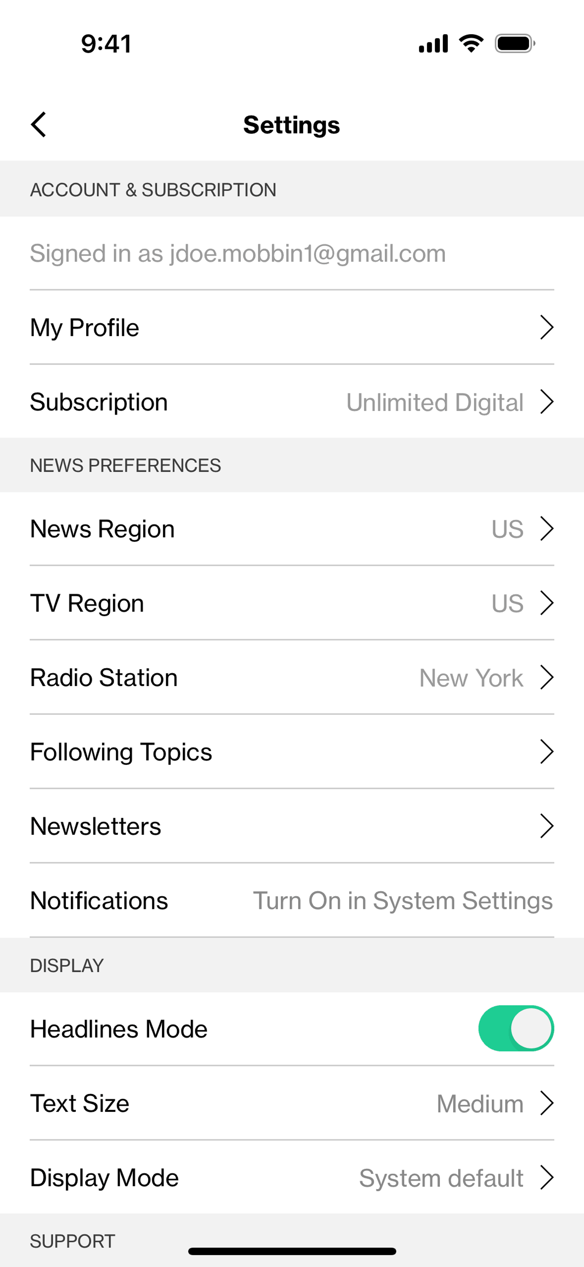 Bloomberg iOS News interface screenshot 17