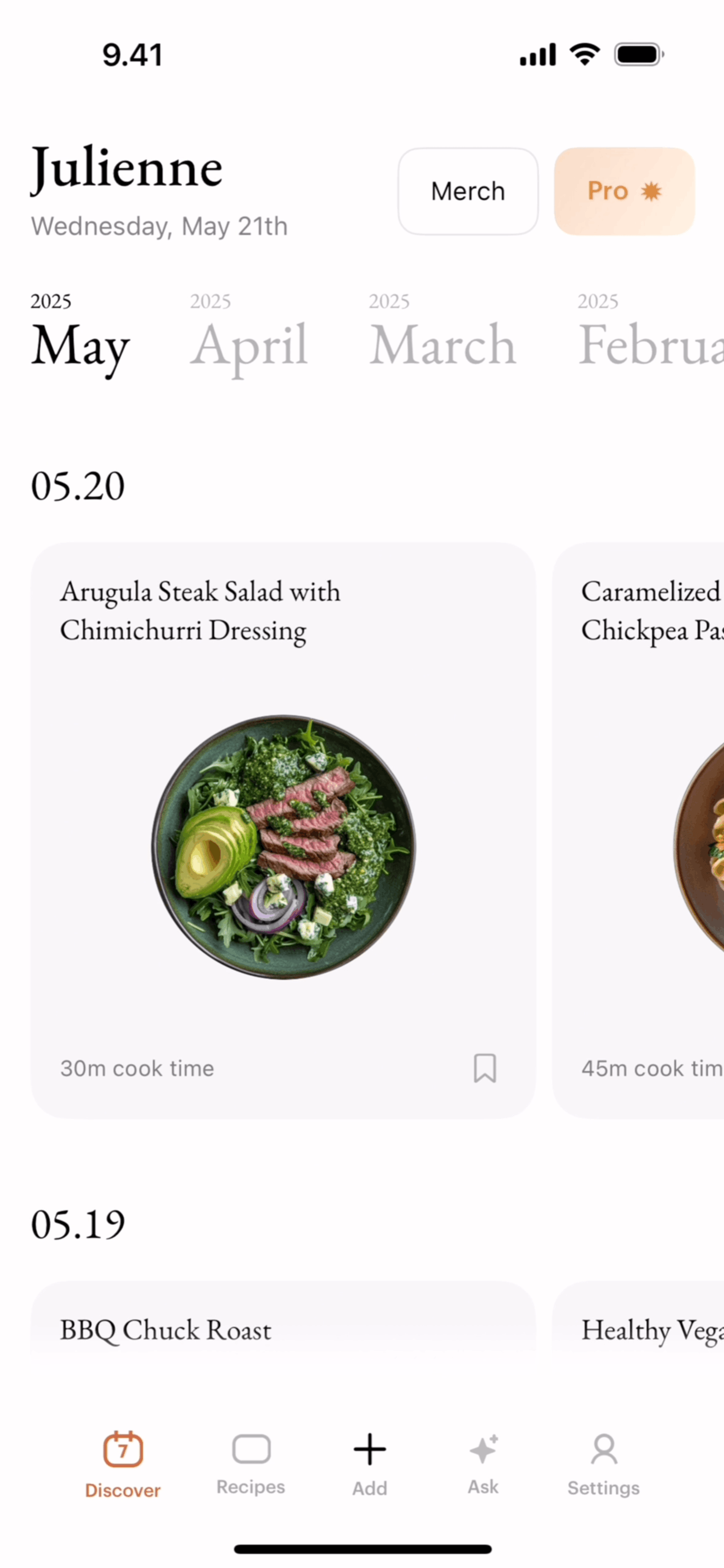 Julienne iOS Food & Drink interface screenshot 9