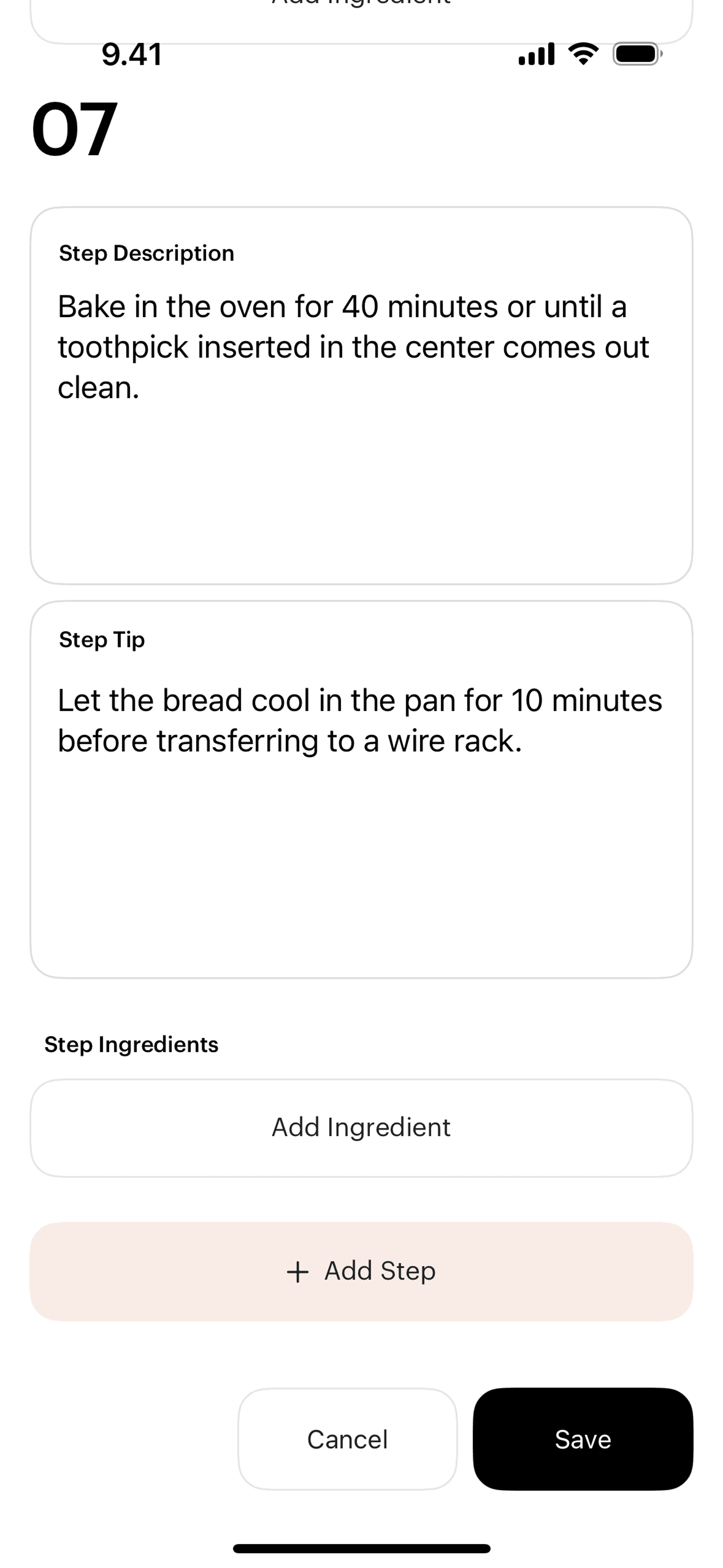Julienne iOS Food & Drink interface screenshot 2
