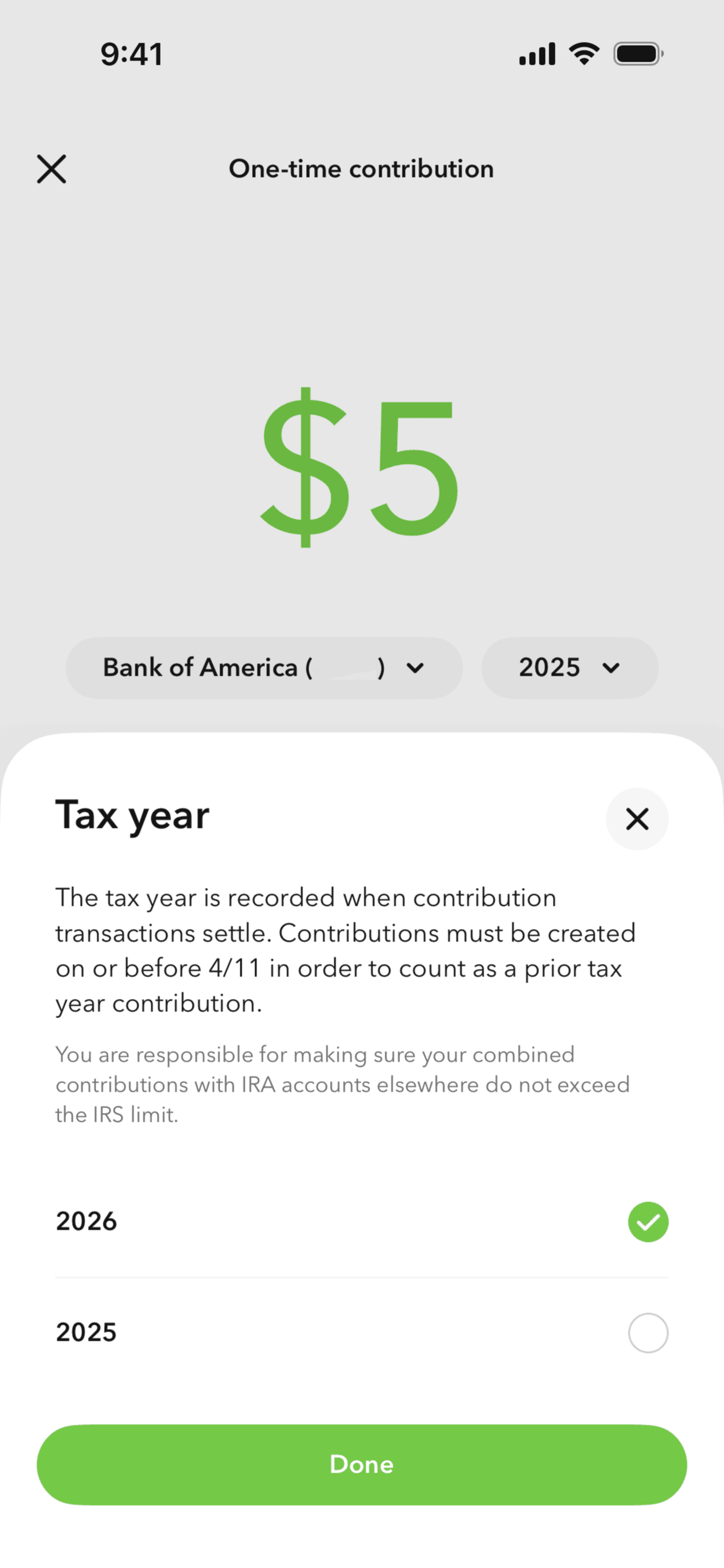 Acorns iOS Finance interface screenshot 12