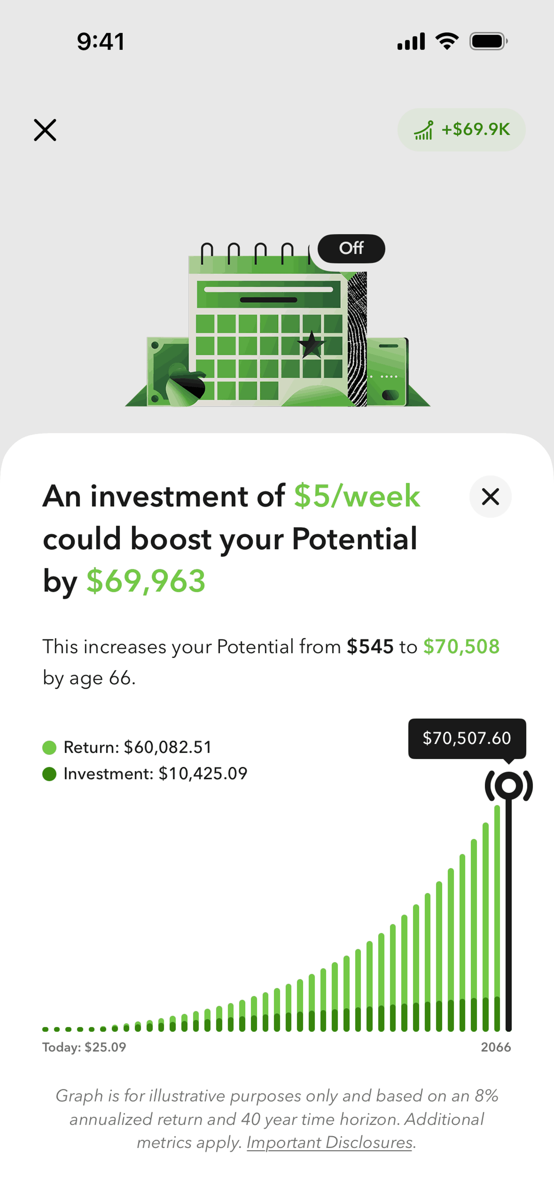 Acorns iOS Finance interface screenshot 14