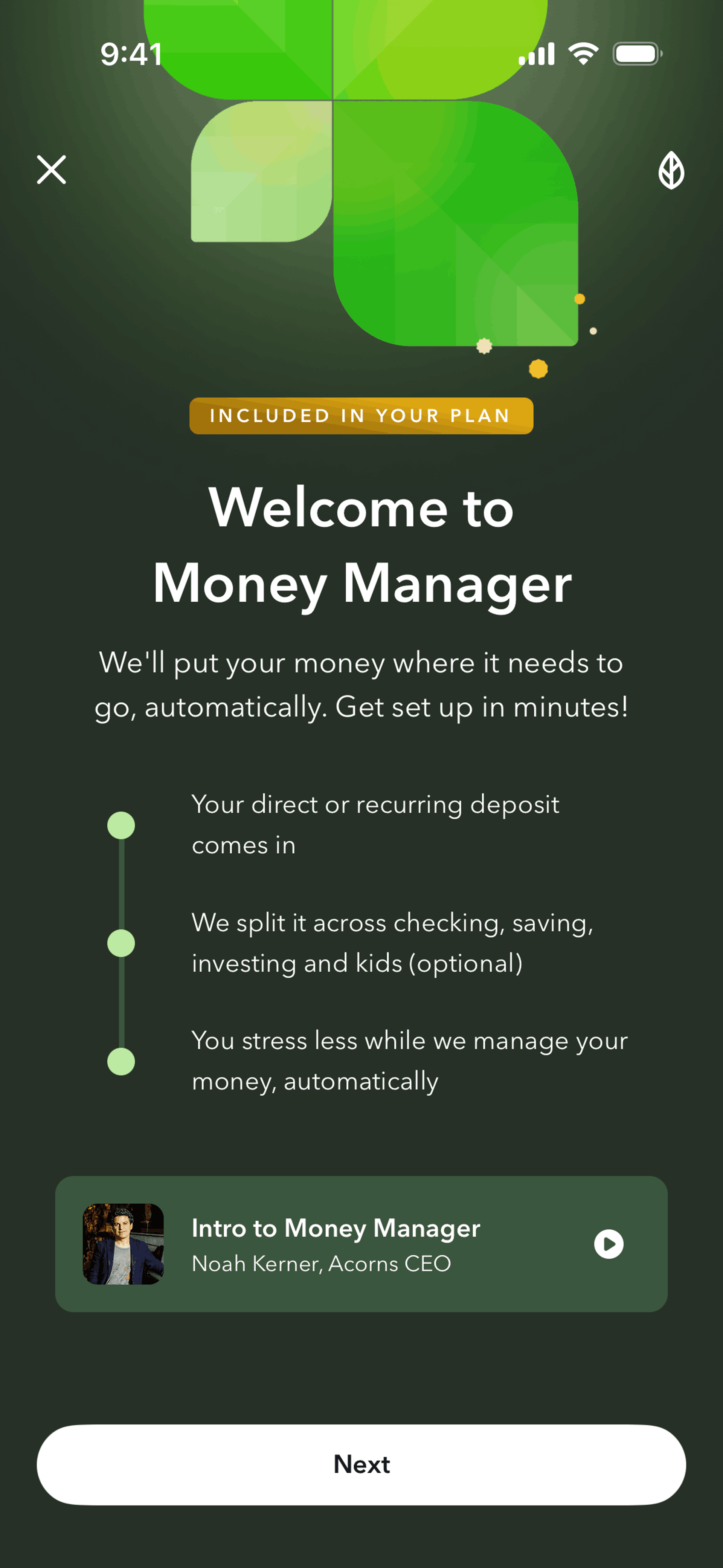 Acorns iOS Finance interface screenshot 20